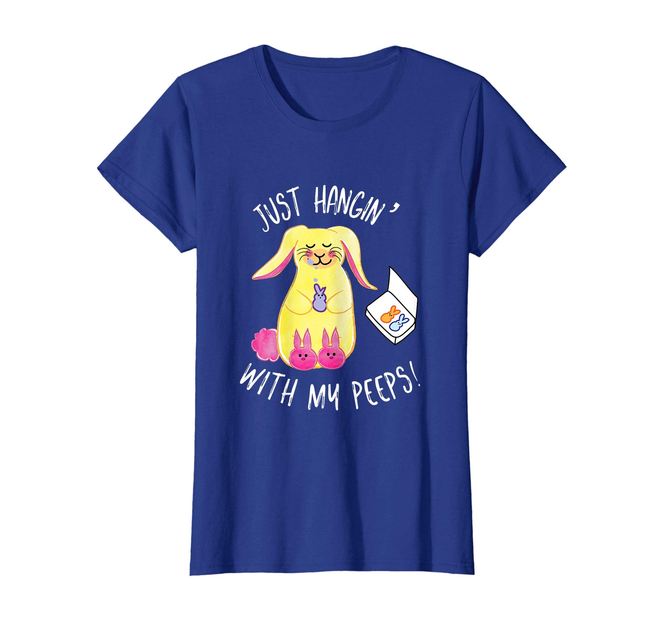 Just Hangin' With My Peeps Easter Shirt Fun Festive Tee