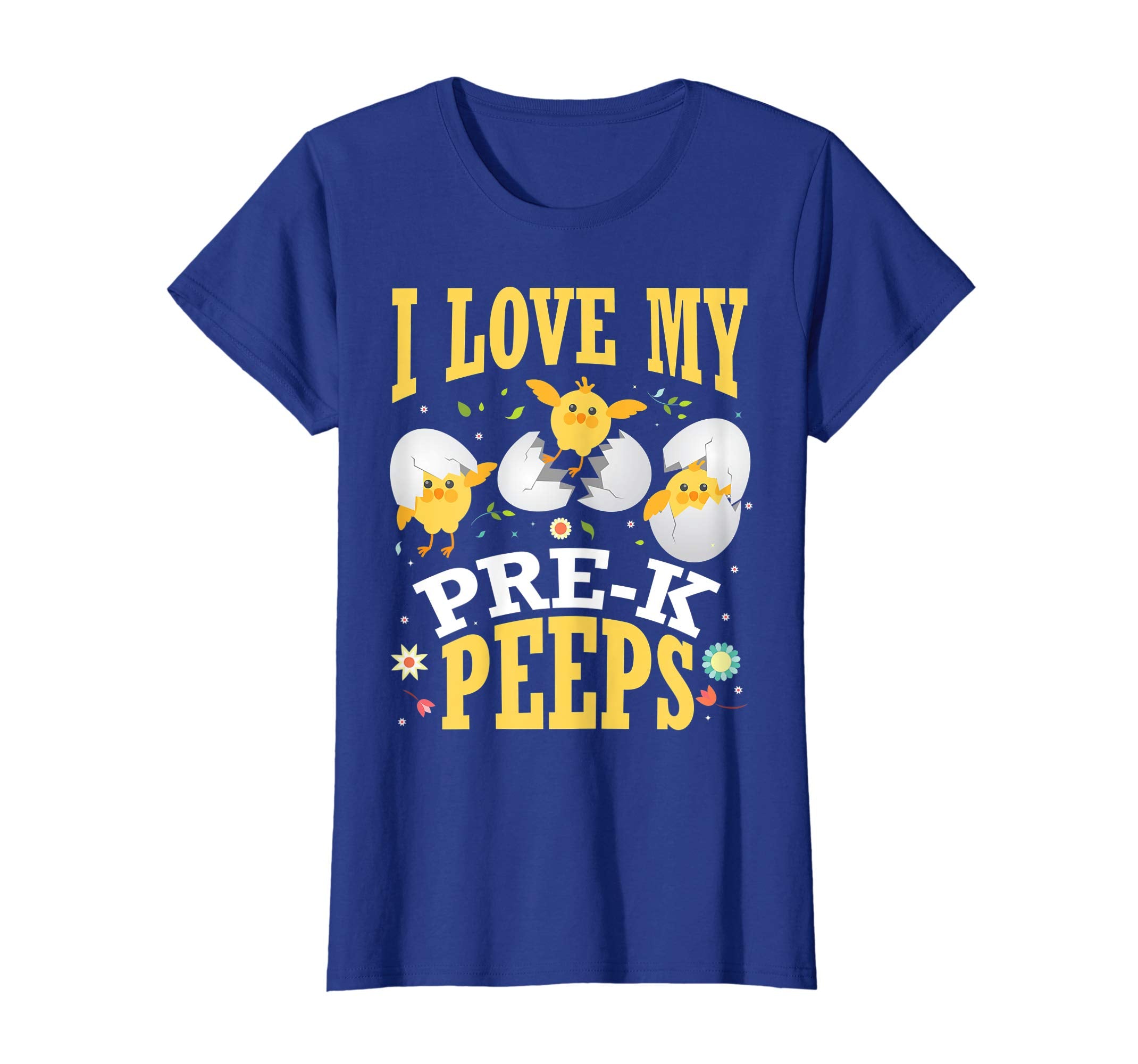 I Love My Pre-k Peeps Chicks Happy Easter Teacher Shirt
