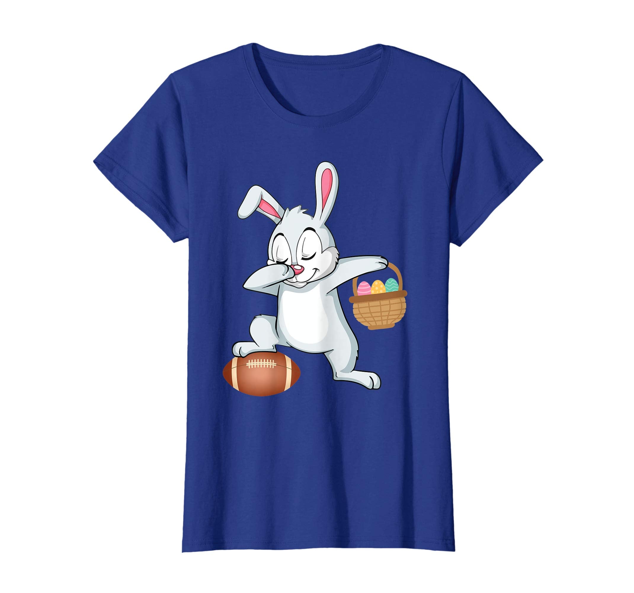 Bunny Rabbit With Easter Eggs Dabbing Playing Football Shirt