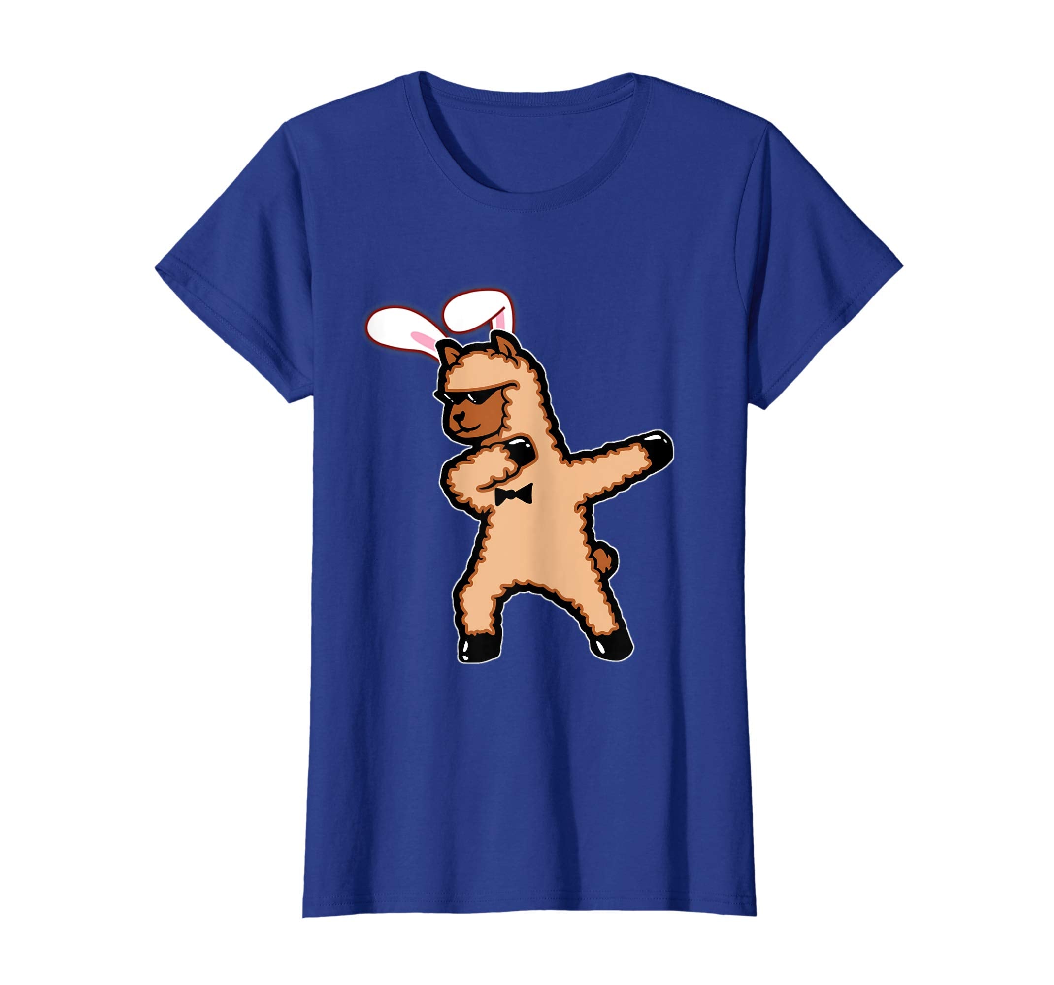 Easter Bunny Dabbing Llama Tshirt Rabbit Ears Animal Gift