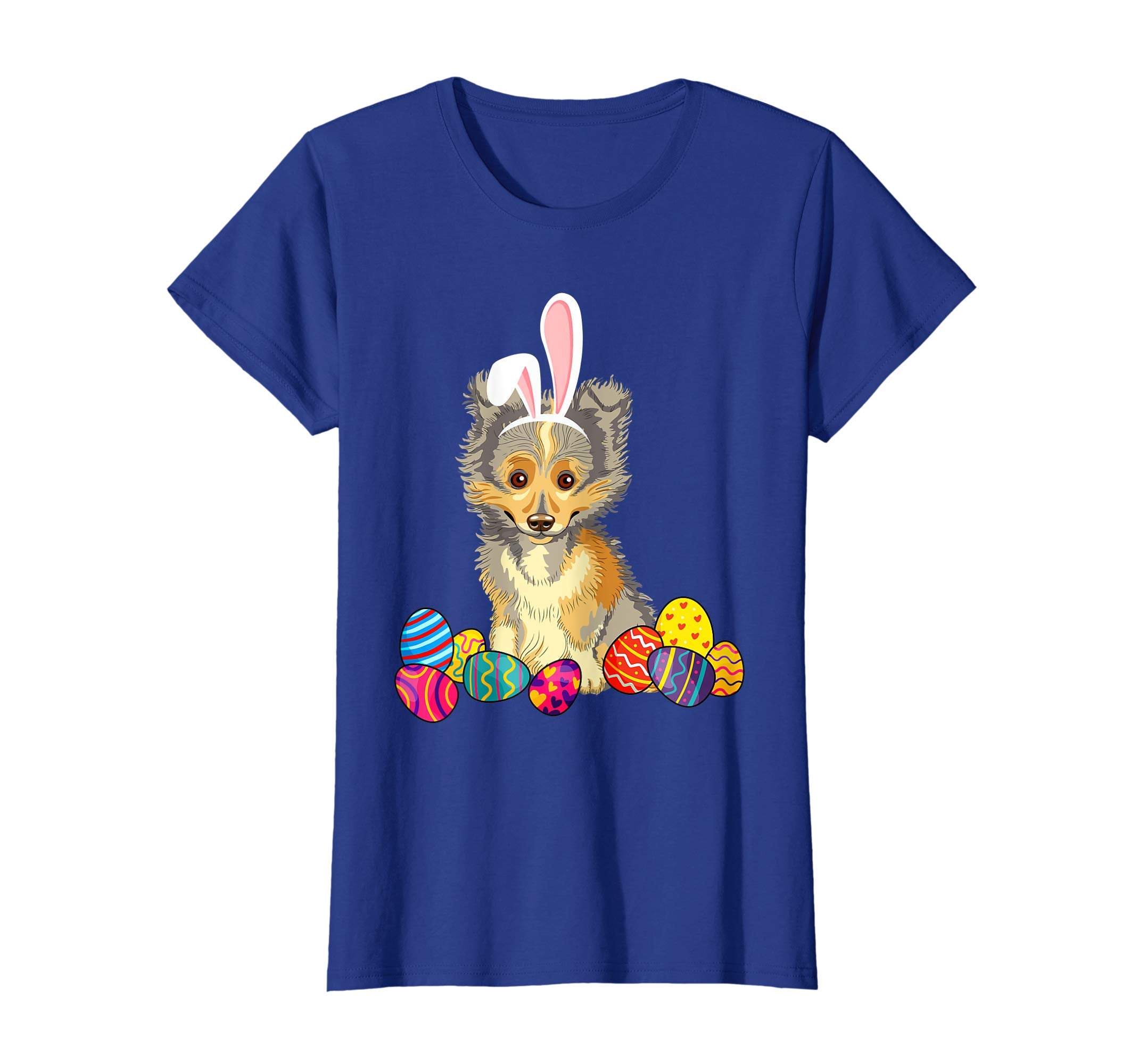 Shetland Sheepdog Bunny Ear With Egg Easter Easter Day Shirt