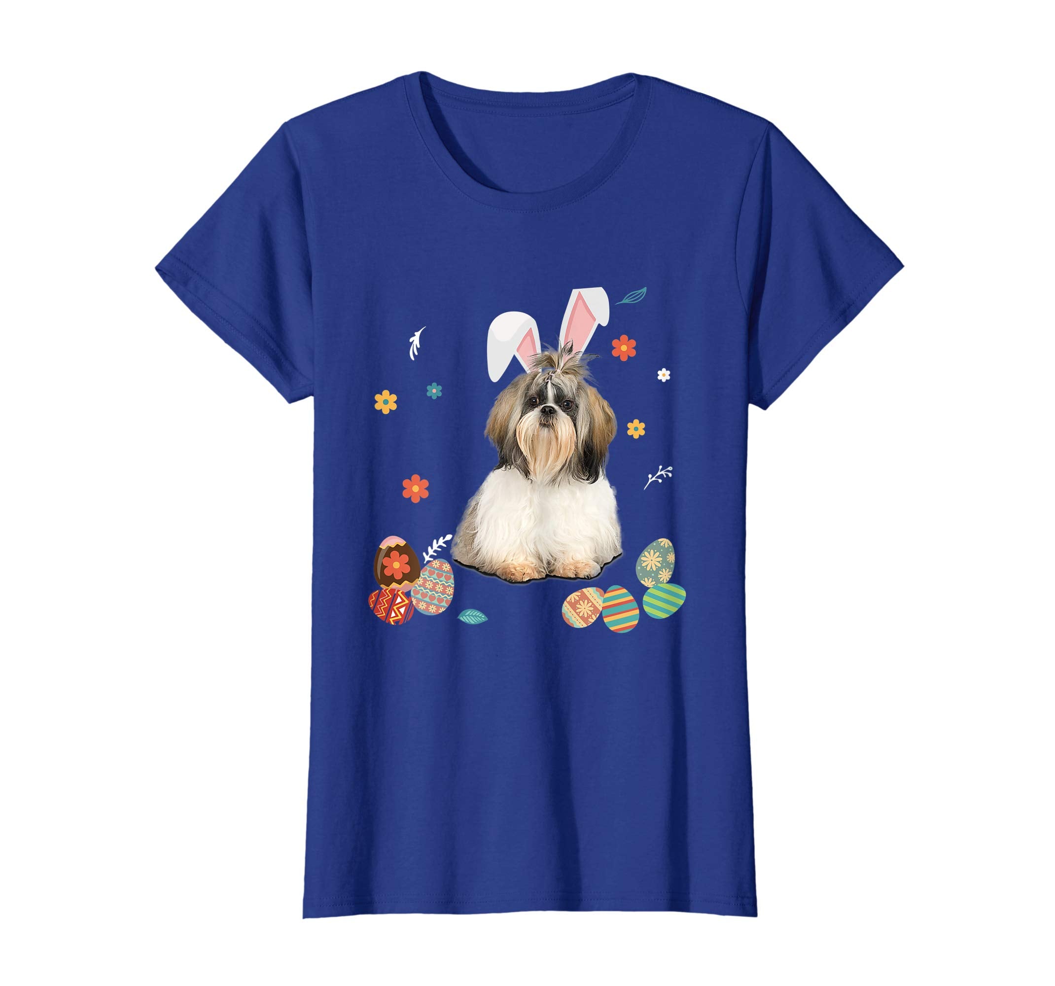 Shih Tzu Bunny Rabbit Happy Easter Day T-Shirt