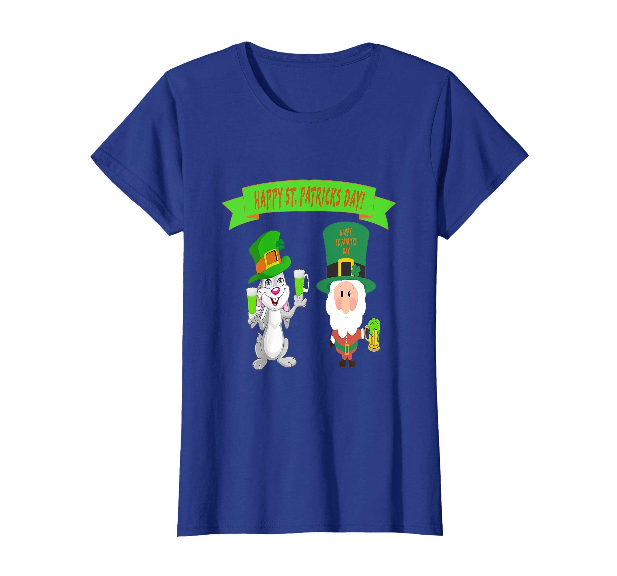 St. Patricks Day Santa and Easter bunny T-shirt