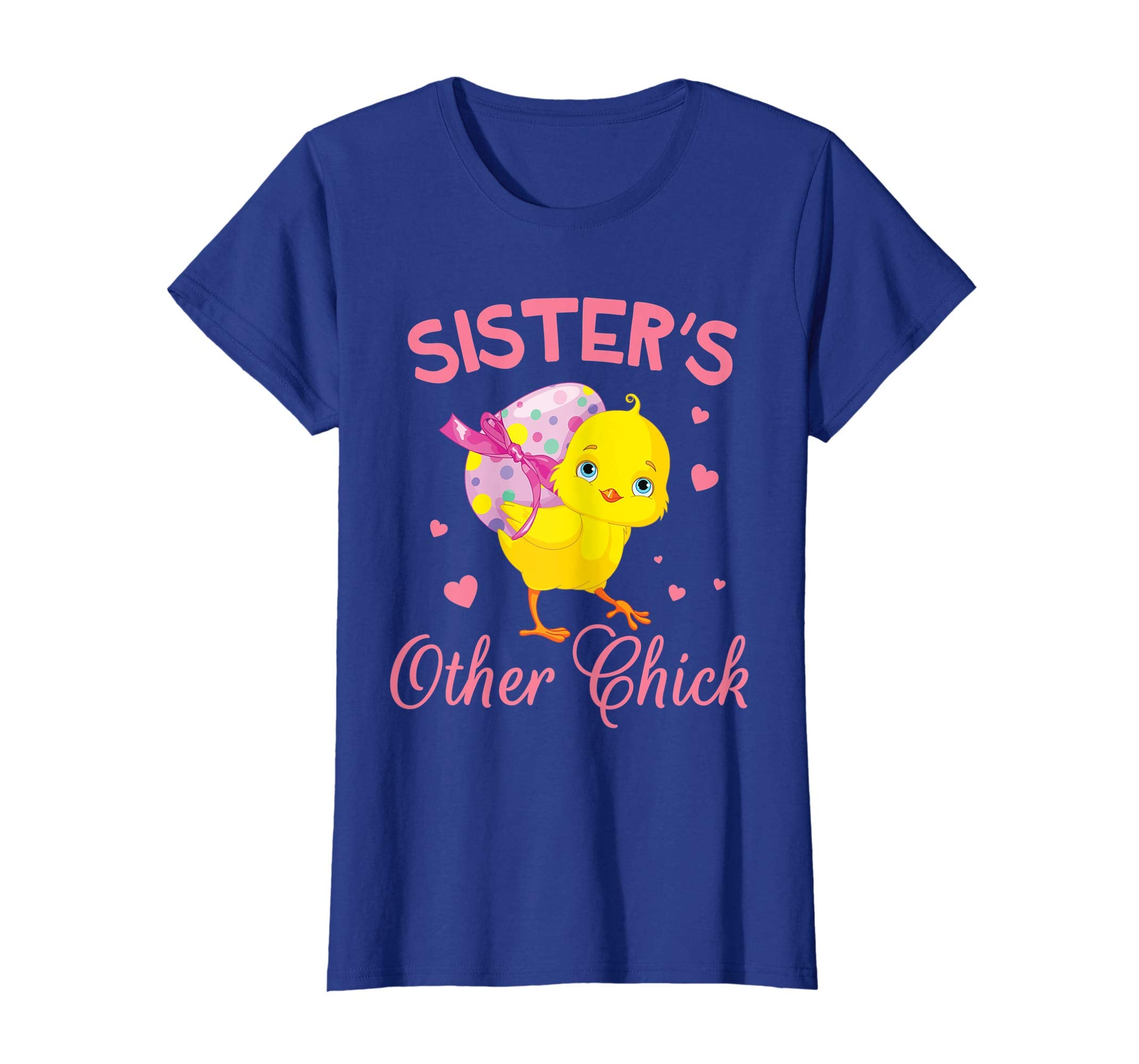 Hearts Chick With Big Easter Egg Shirt Sister's Other Chick