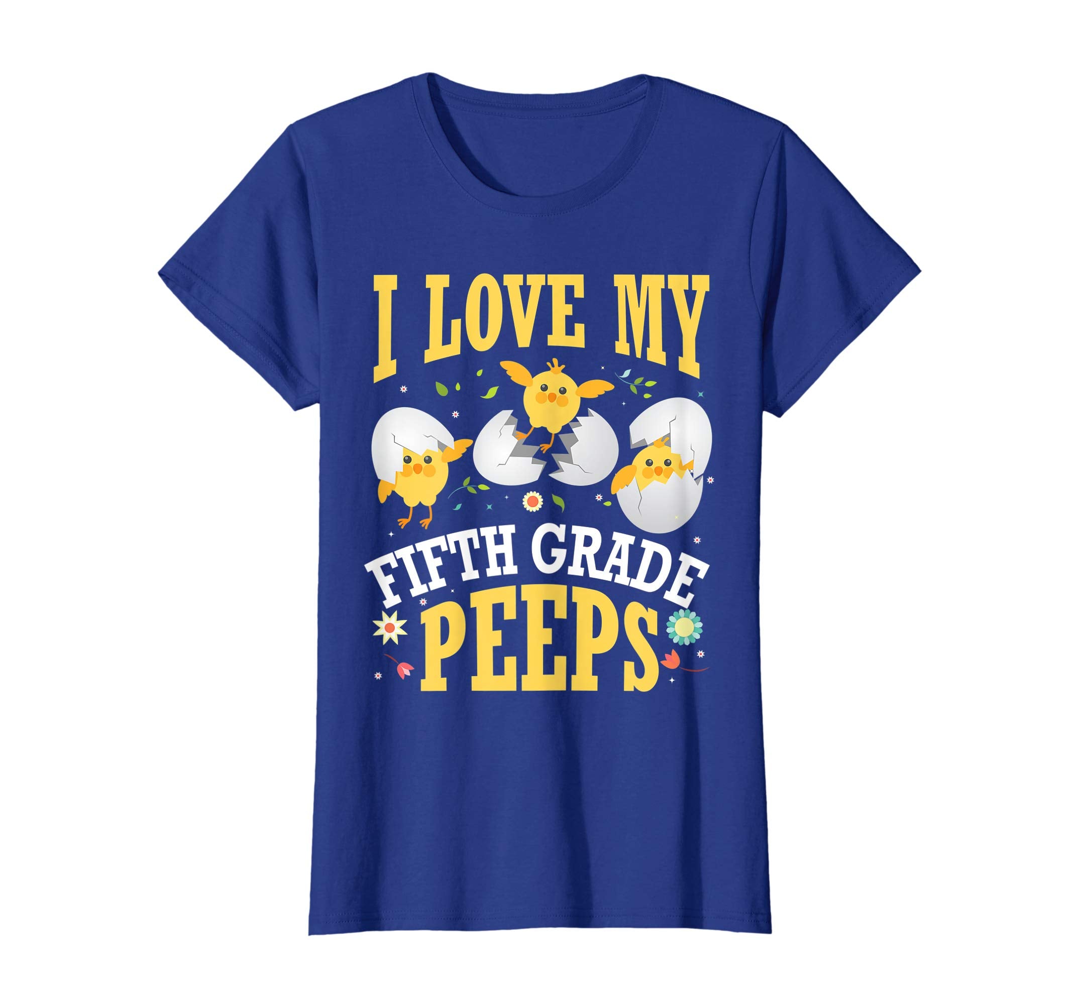 I Love My Fifth Grade Peeps Chicks Easter Teacher Shirt