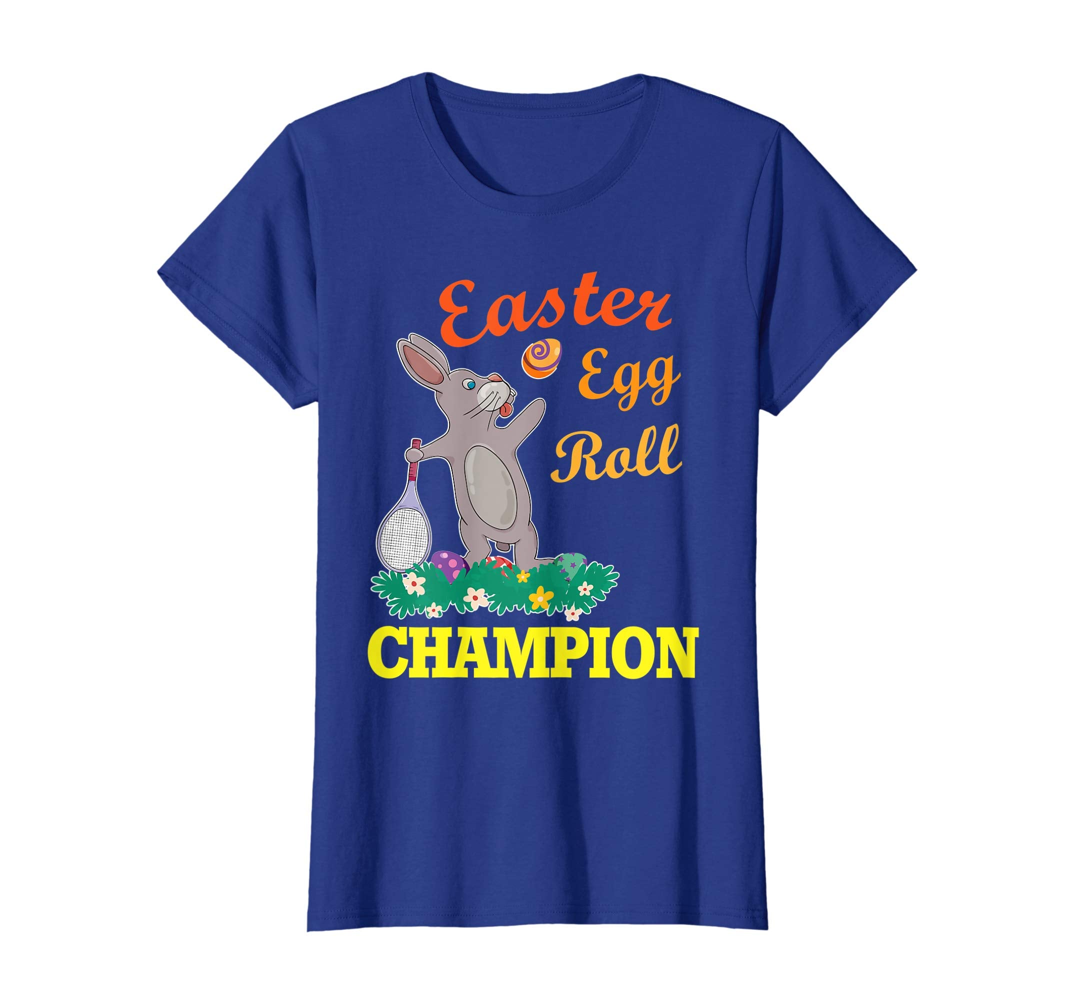 Bunny Rabbit Playing Tennis Easter Egg Roll Champion Shirt