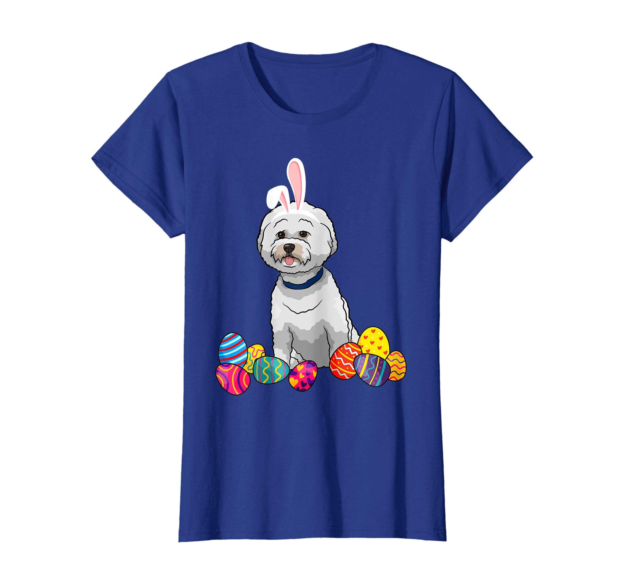 Bichons Frise Bunny Ear With Egg Easter Easter Day Shirt