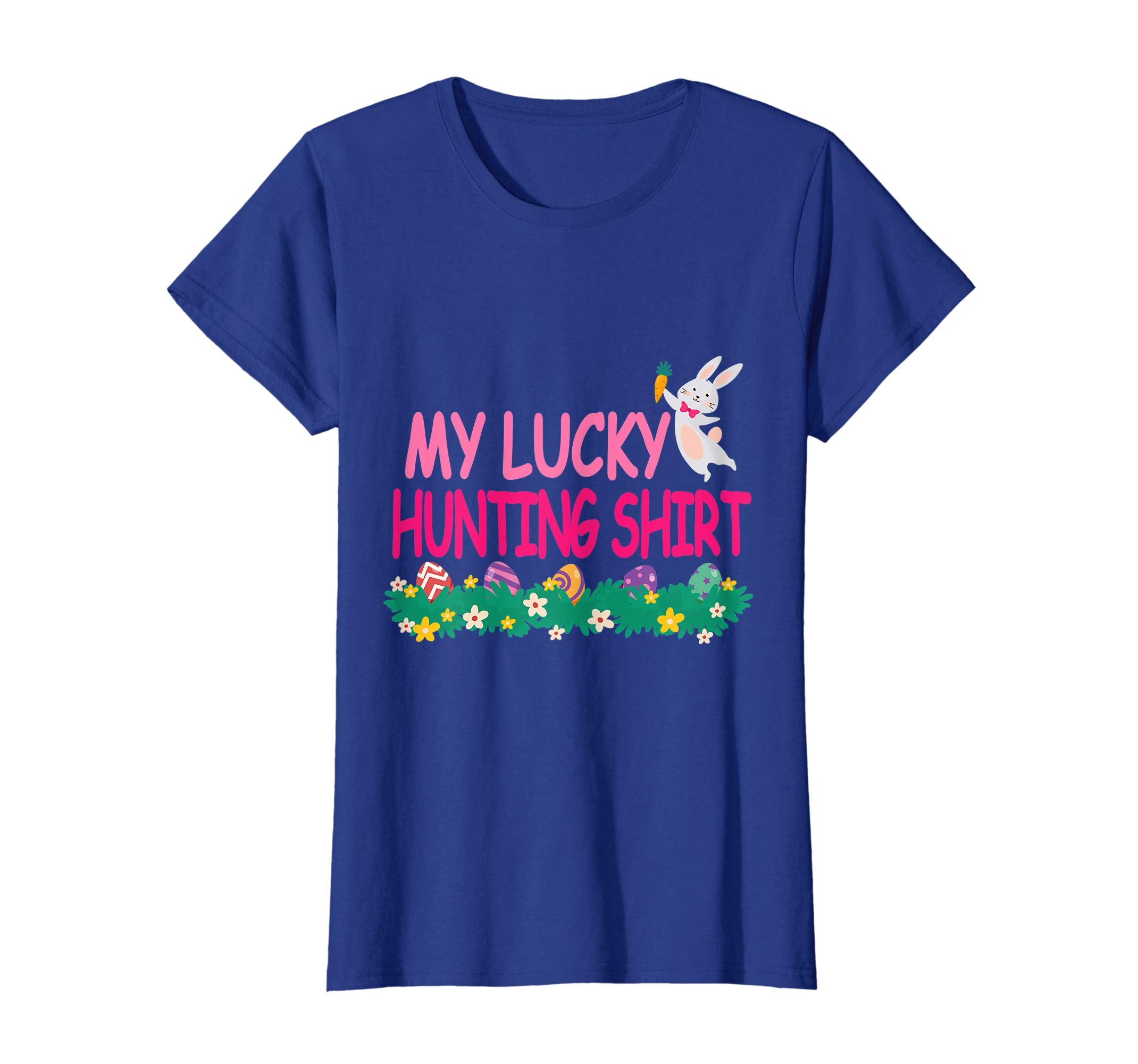 Bunny Rabbit And Carrot Easter Eggs My Lucky Hunting Shirt