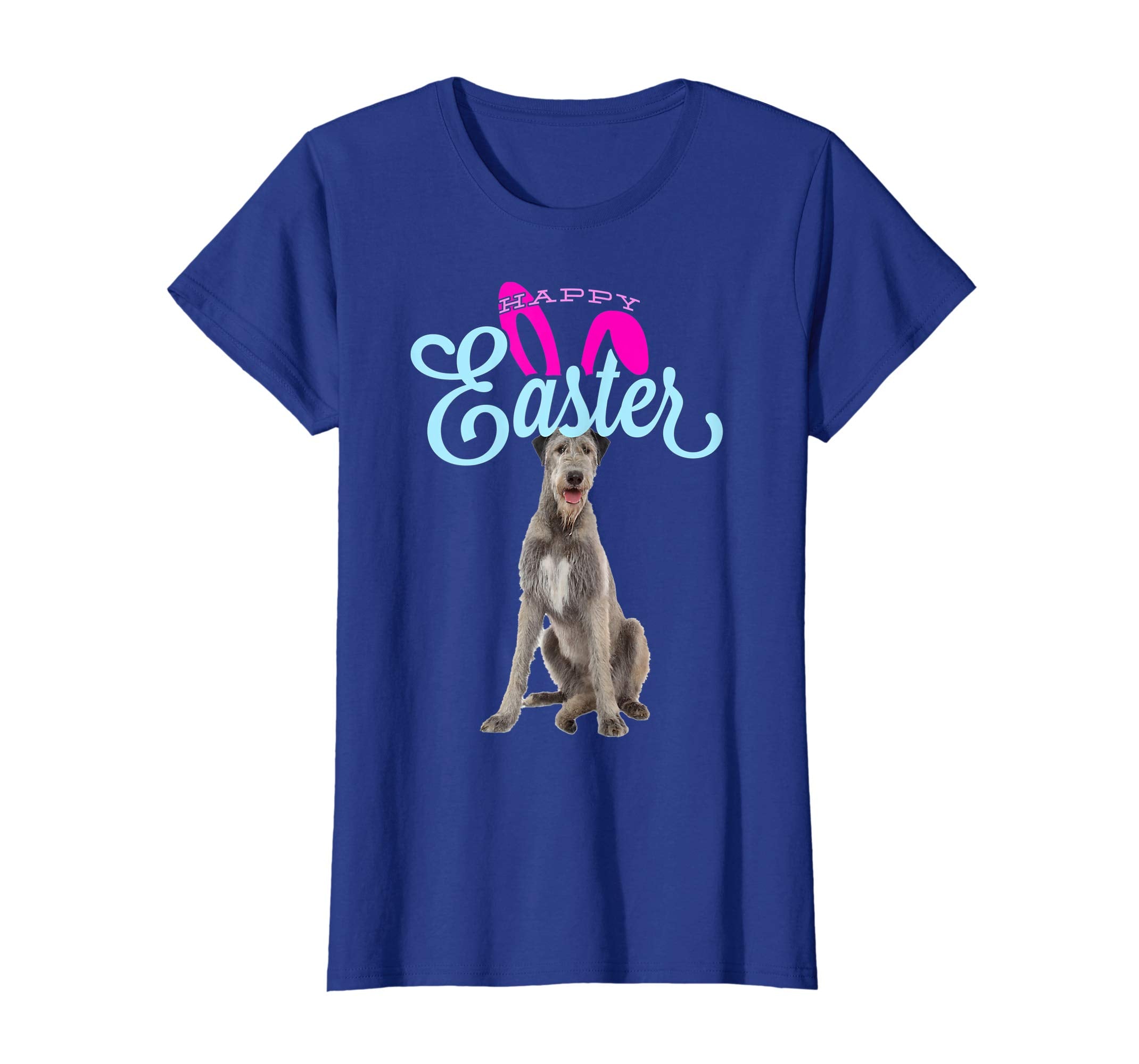 Easter Bunny Irish Wolfhound Tshirt Dog Men Women Gift