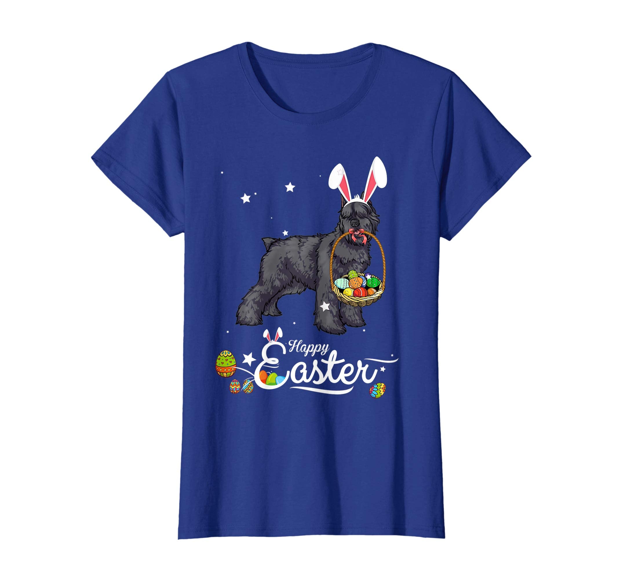 Bouvier Des Flandres Dog With Bunny Hat Easter Costume Shirt