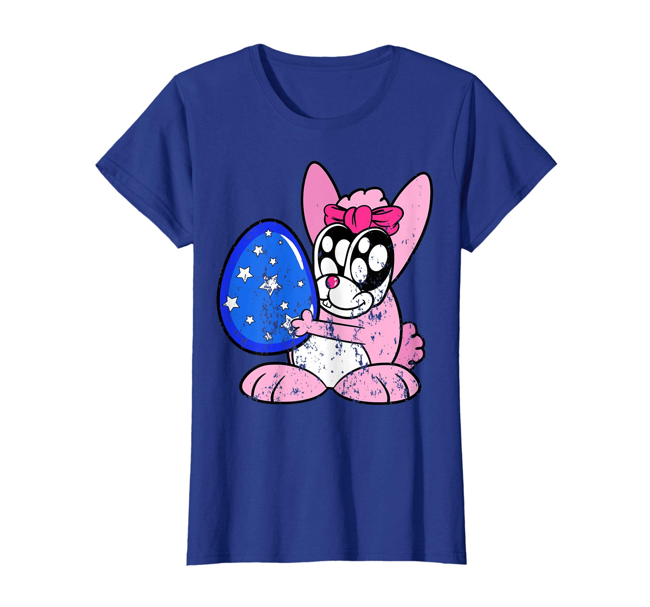 Retro Vintage Grunge Funny Cute Easter Bunny Egg Fun T-Shirt