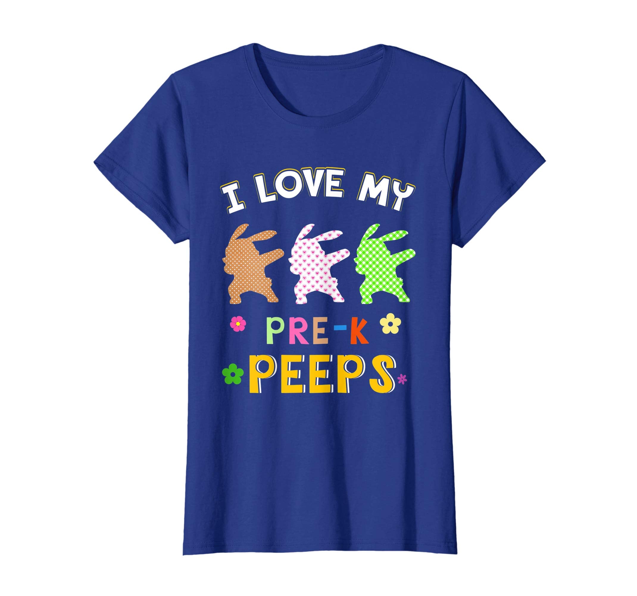 Bunny Dabbing Easter Eggs I Love My Pre-k Peeps Shirt