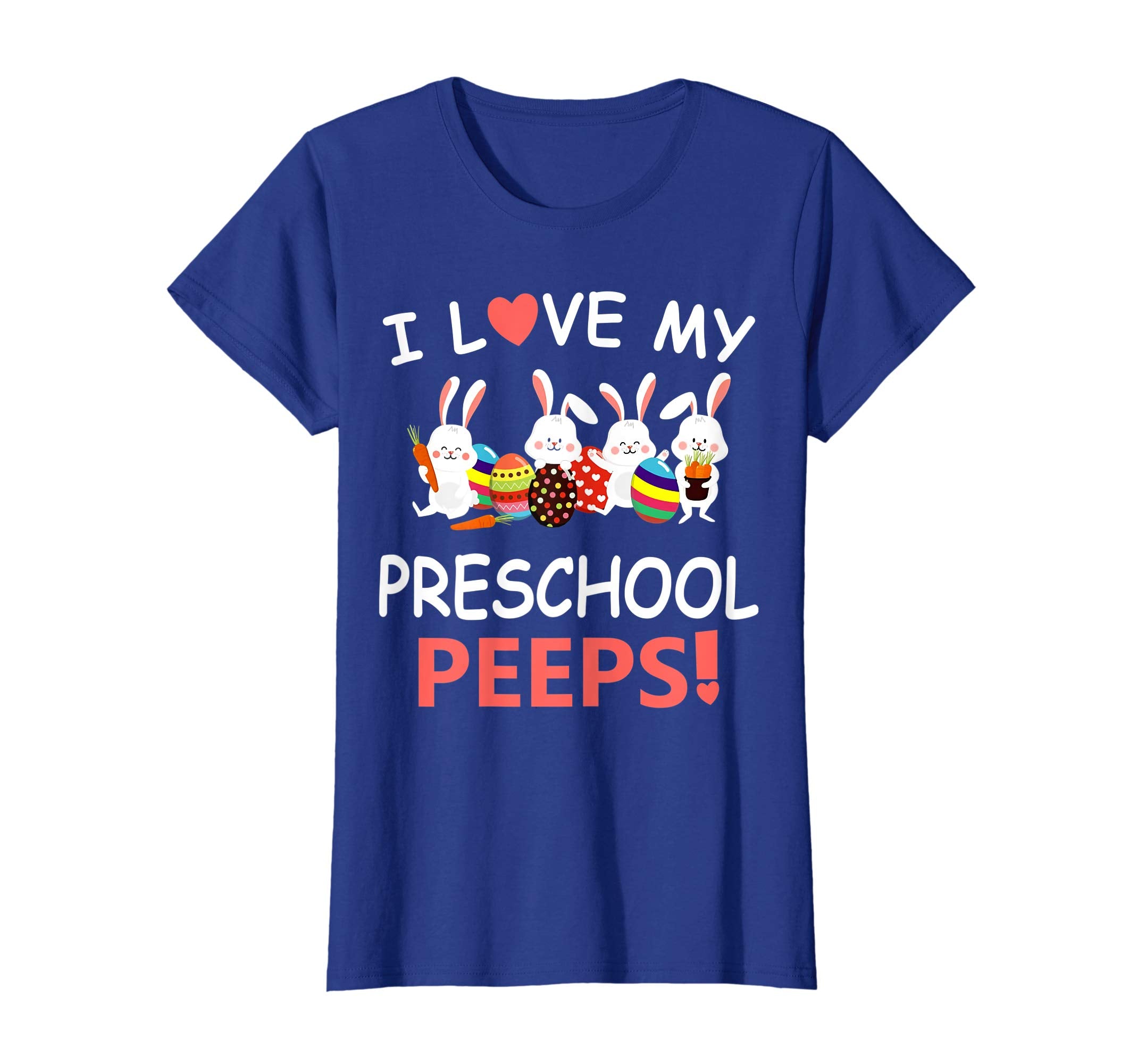I Love My Preschool Peeps Bunnies Easter Teacher Shirt