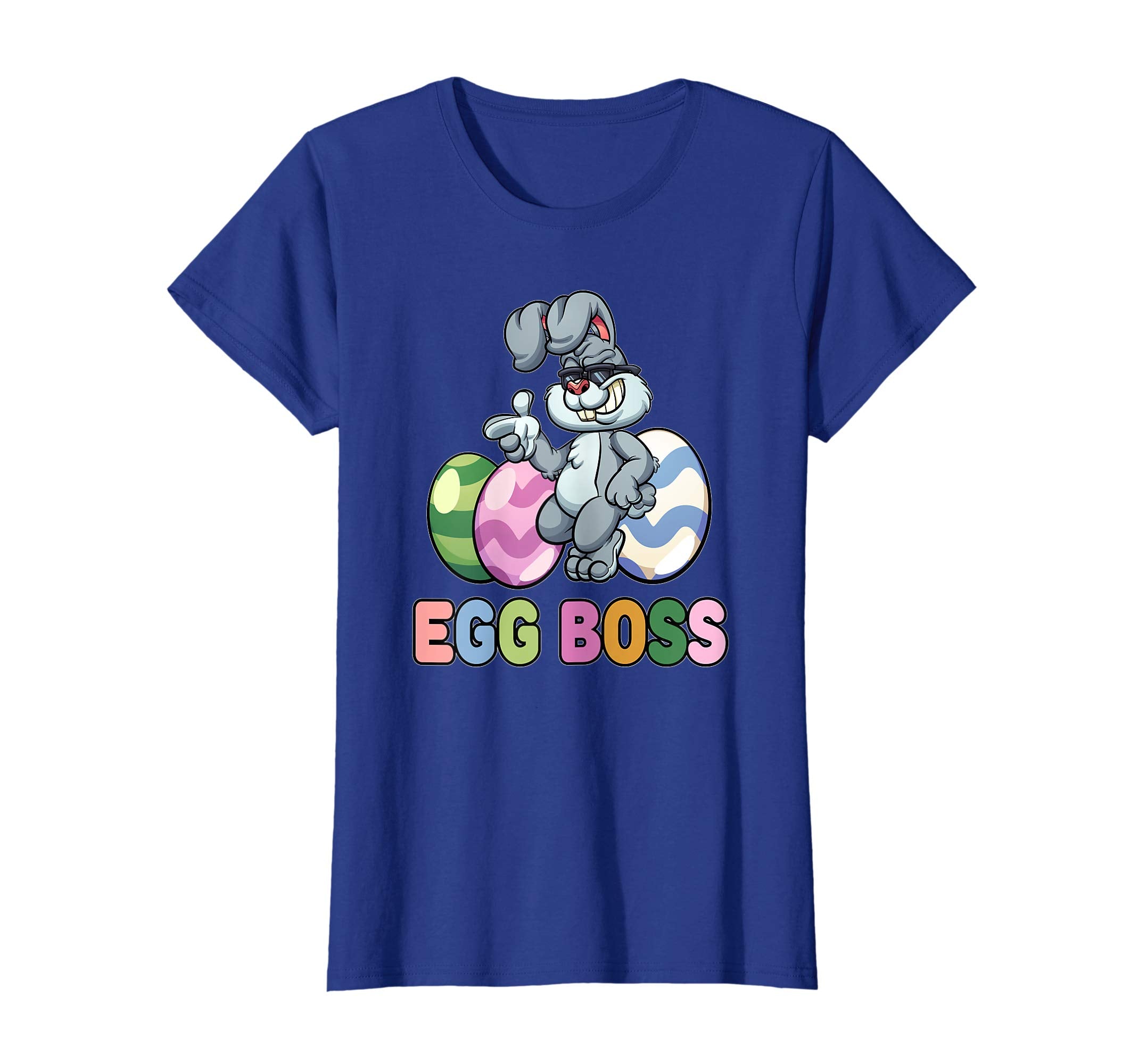 Egg Boss Easter Shirt For Kids Boys Girls Cool Easter Bunny