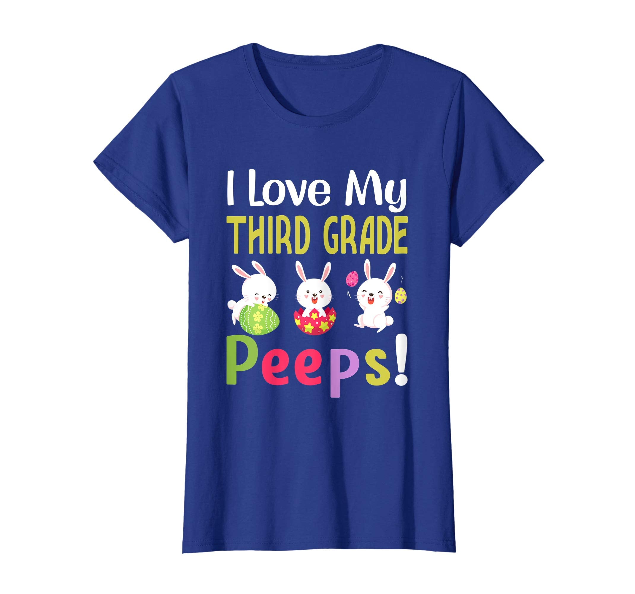 I Love My Third Grade Peeps Happy Easter Teacher Tshirt