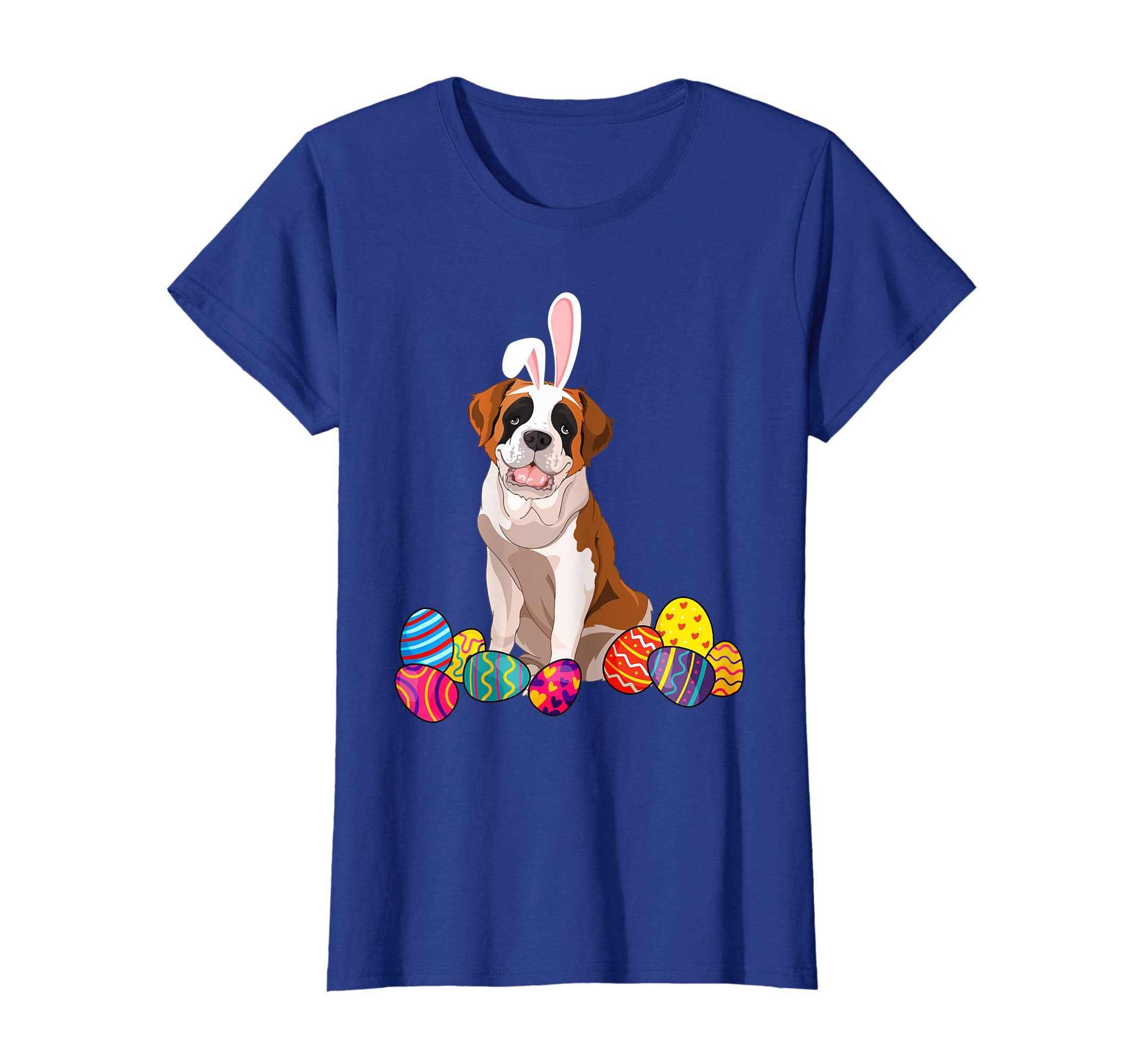 Saint Bernard Bunny Ear With Egg Easter Easter Day Shirt