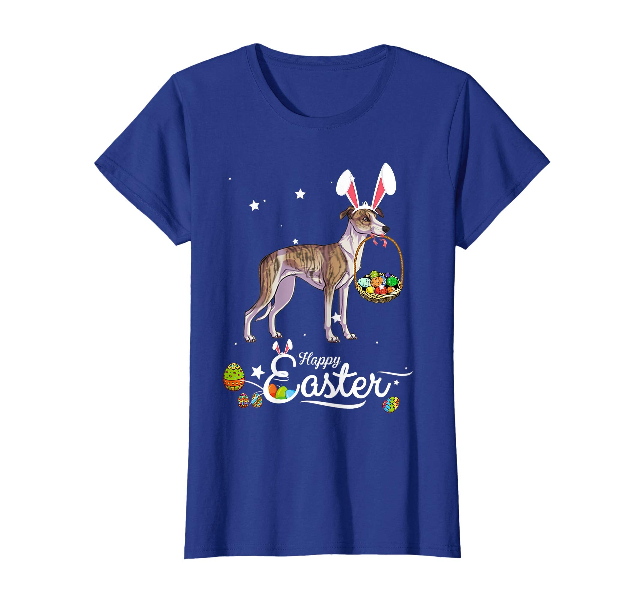 Whippet Dog With Bunny Hat Easter Costume T Shirt