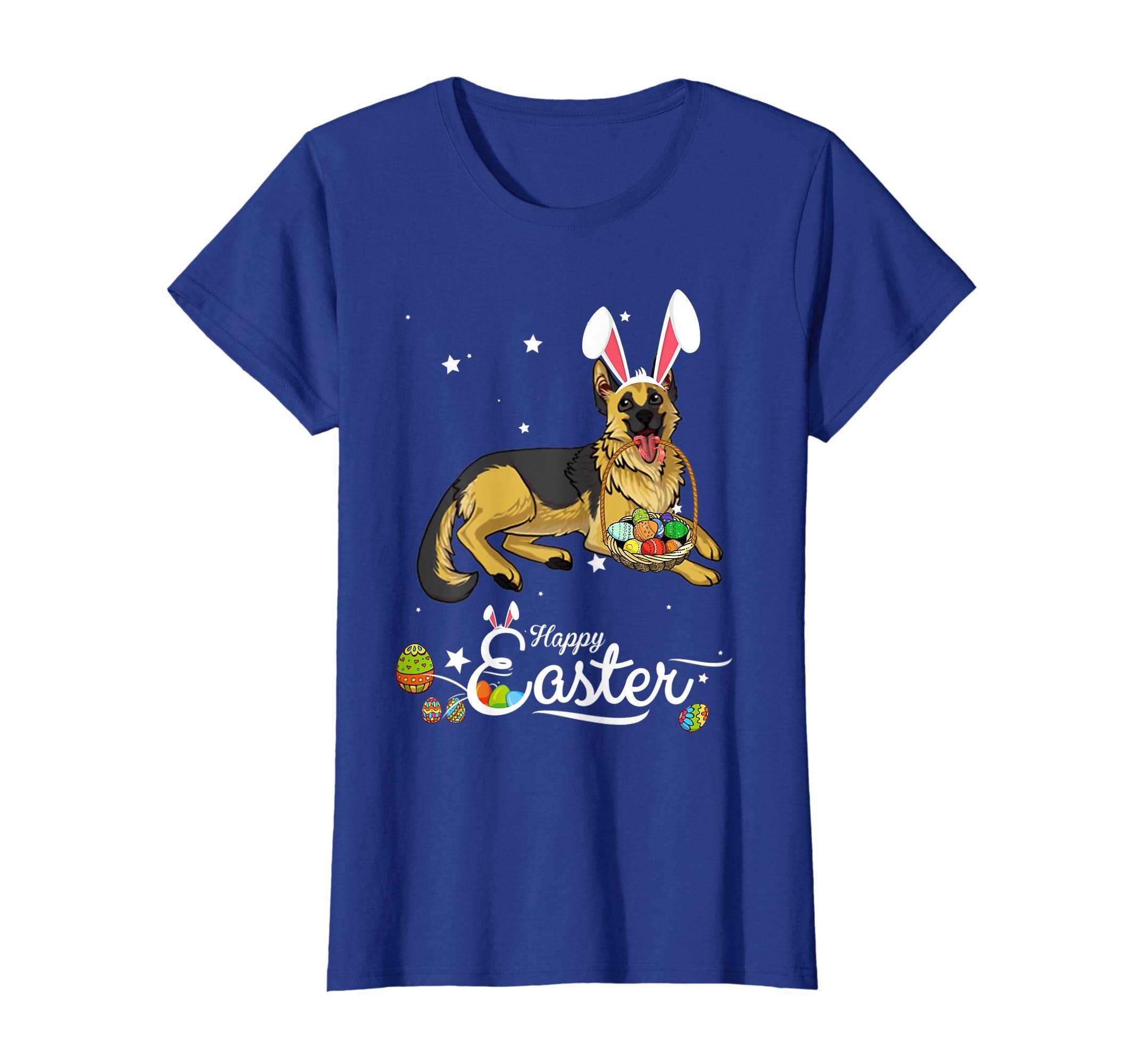 German Shepherd Dog With Bunny Hat Easter Costume T Shirt