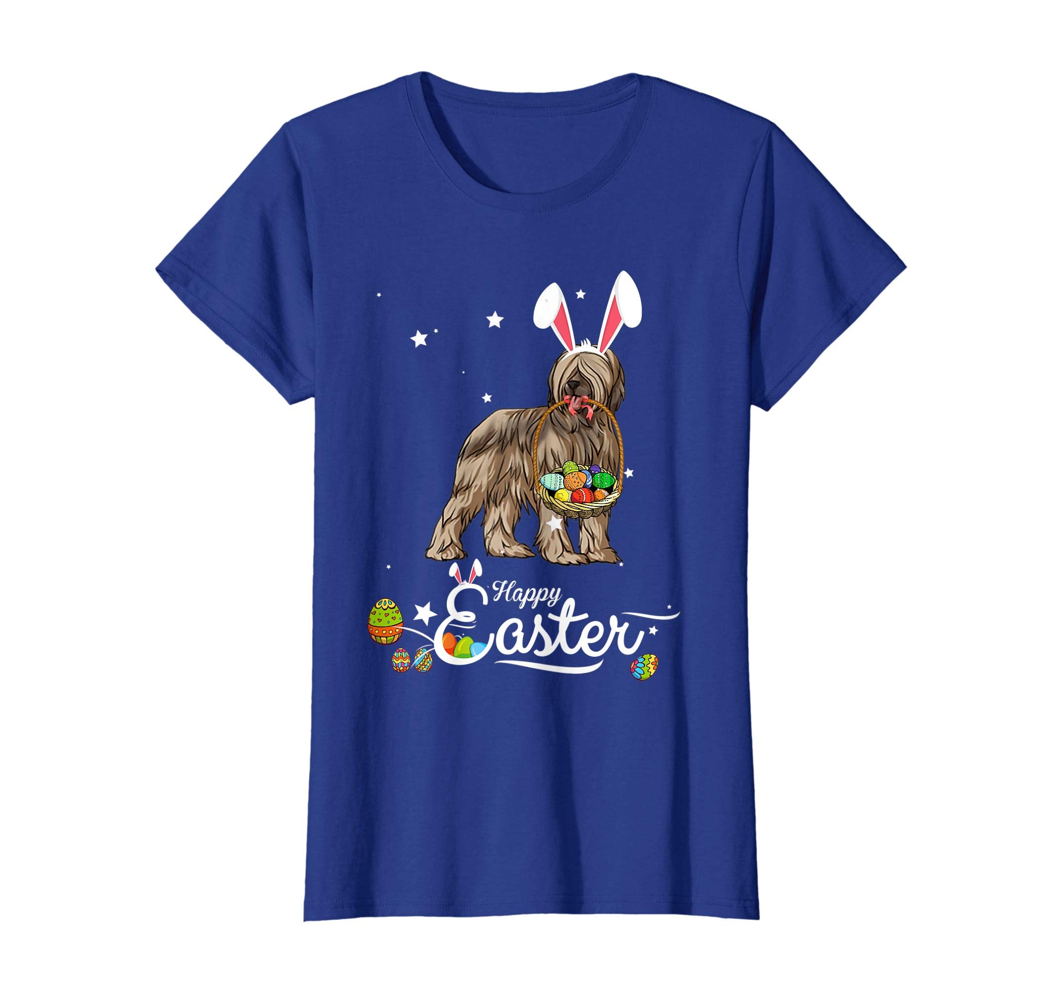 Briard Dog With Bunny Hat Easter Costume T Shirt