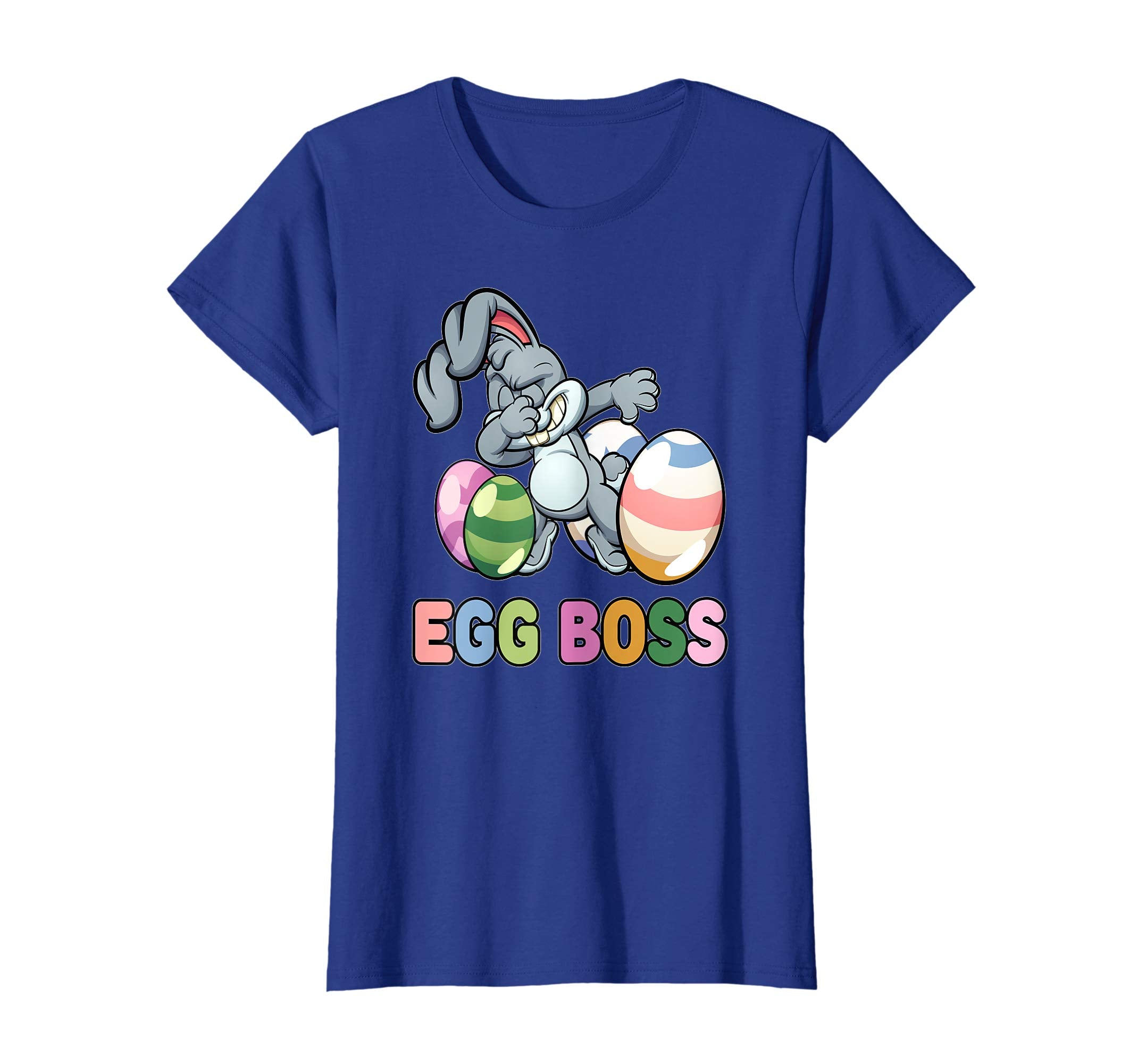 Egg Boss Easter Shirt For Kids Boys Dabbing Easter Bunny