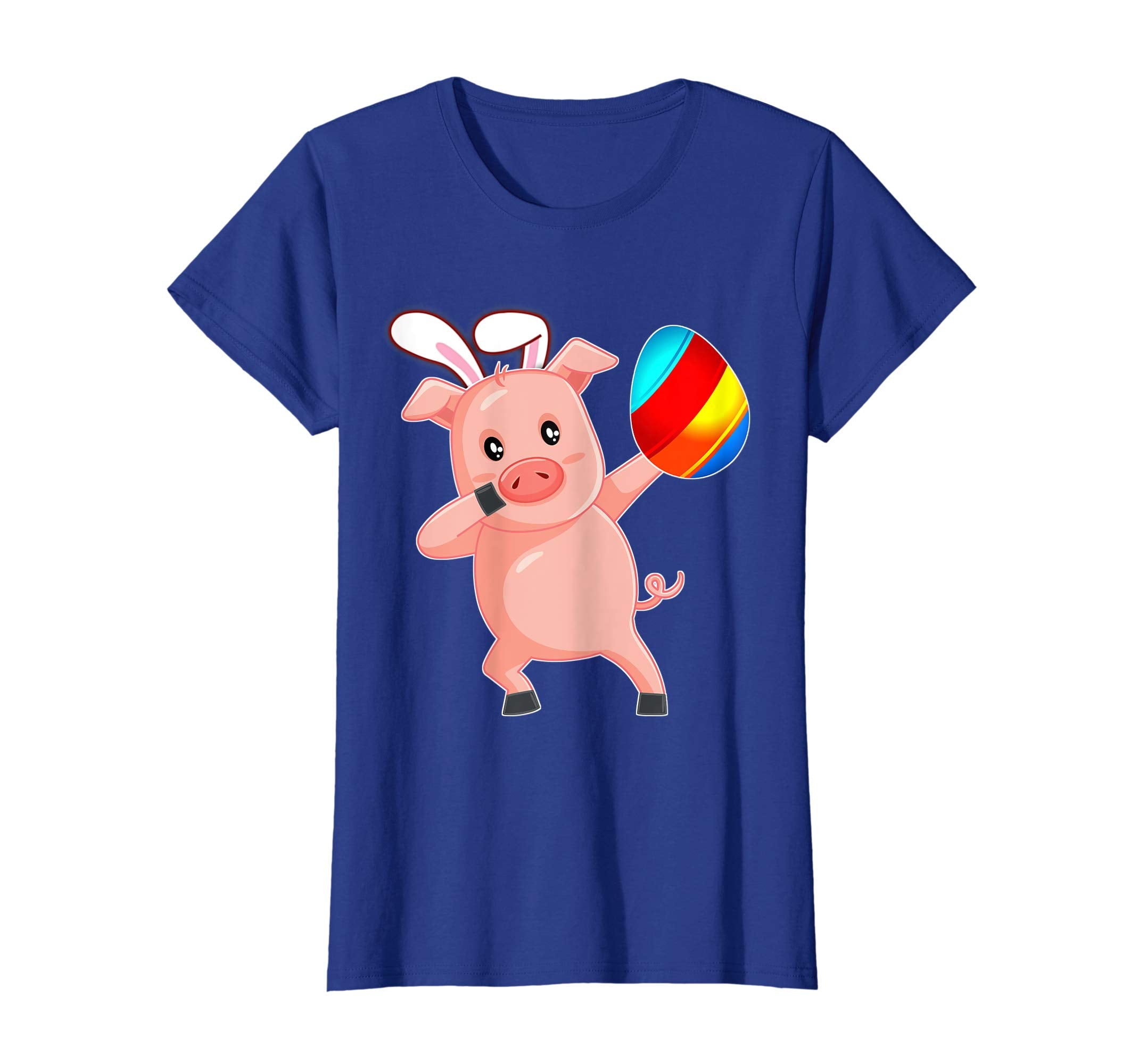 Easter Bunny Dabbing Pig Hog Tshirt Egg Ears Gift