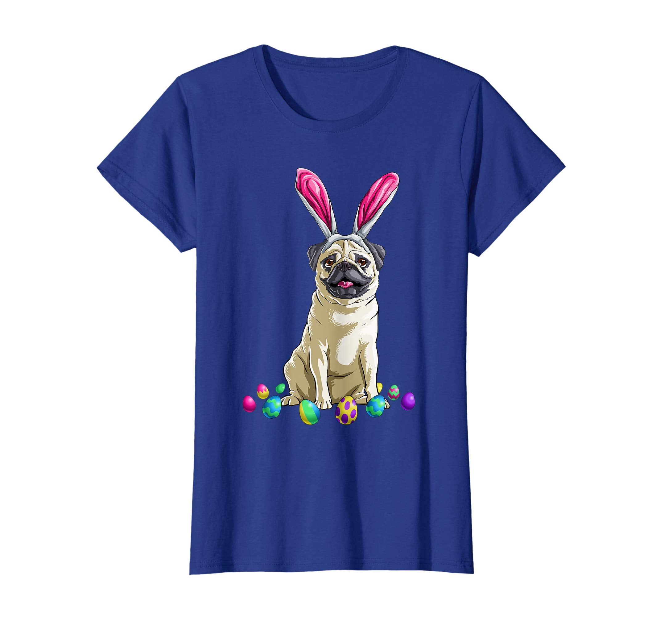 Easter Pug T Shirt Men Women Kids Bunny Basket Eggs Gift