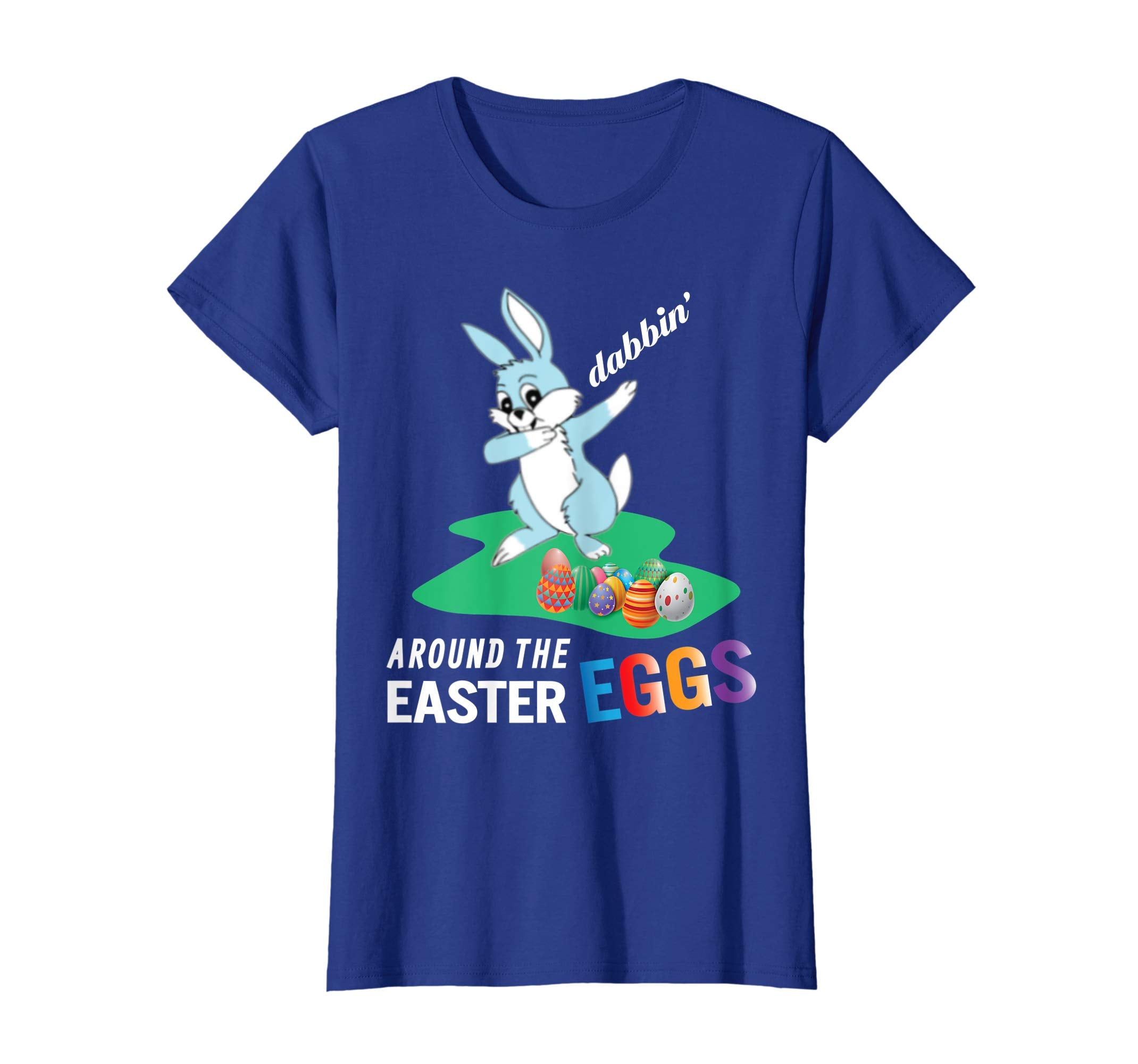 Smile Bunny Rabbit Dab Dabbin' Around The Easter Eggs Shirt