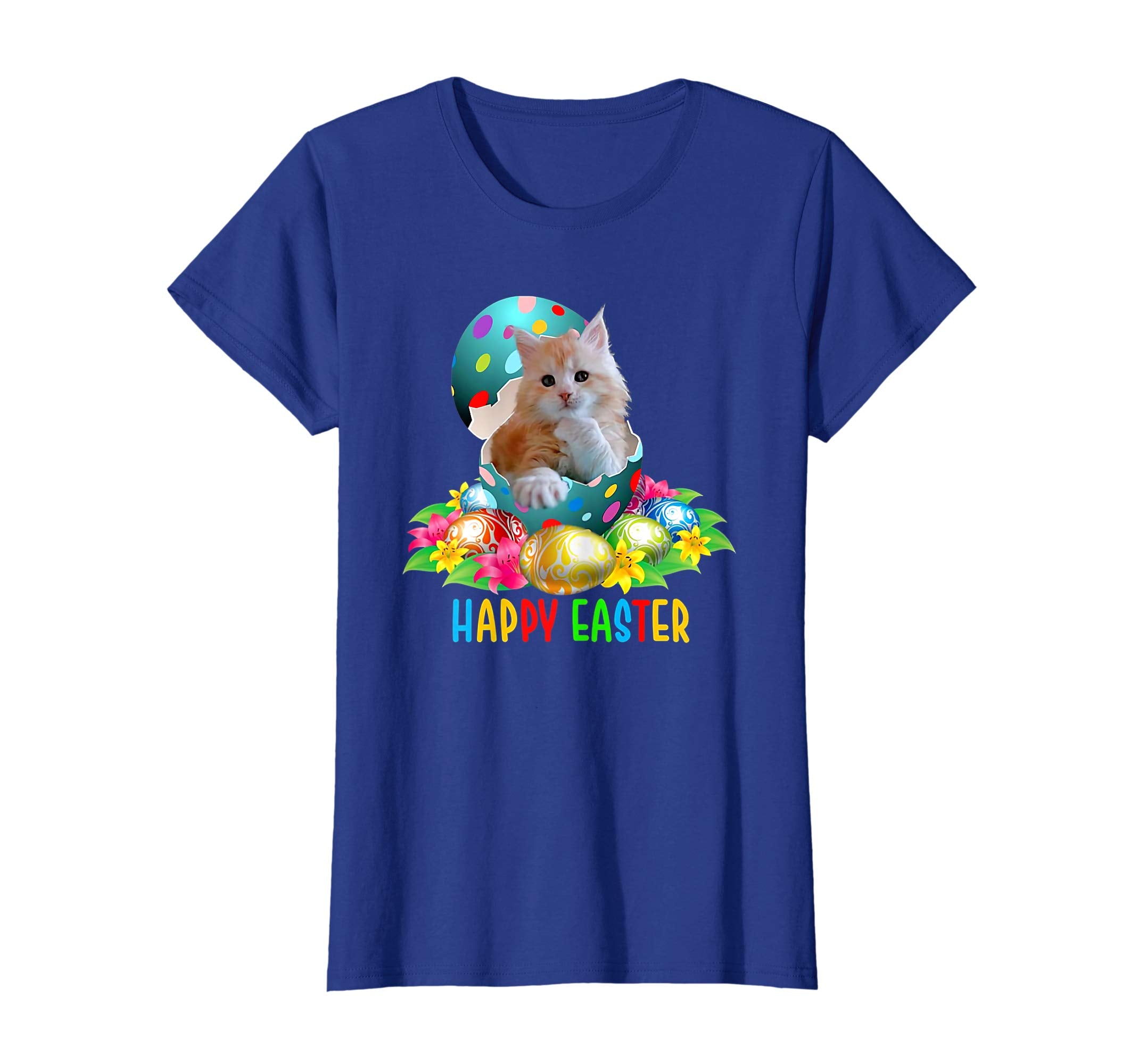 Funny cat in easter eggs cat lover t-shirt