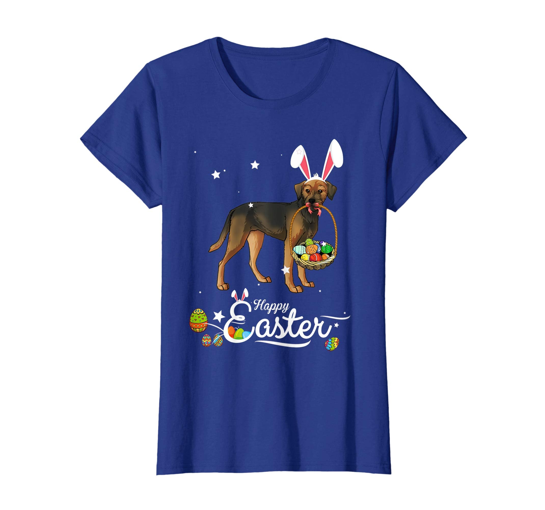 Border Terrier Dog With Bunny Hat Easter Costume T Shirt