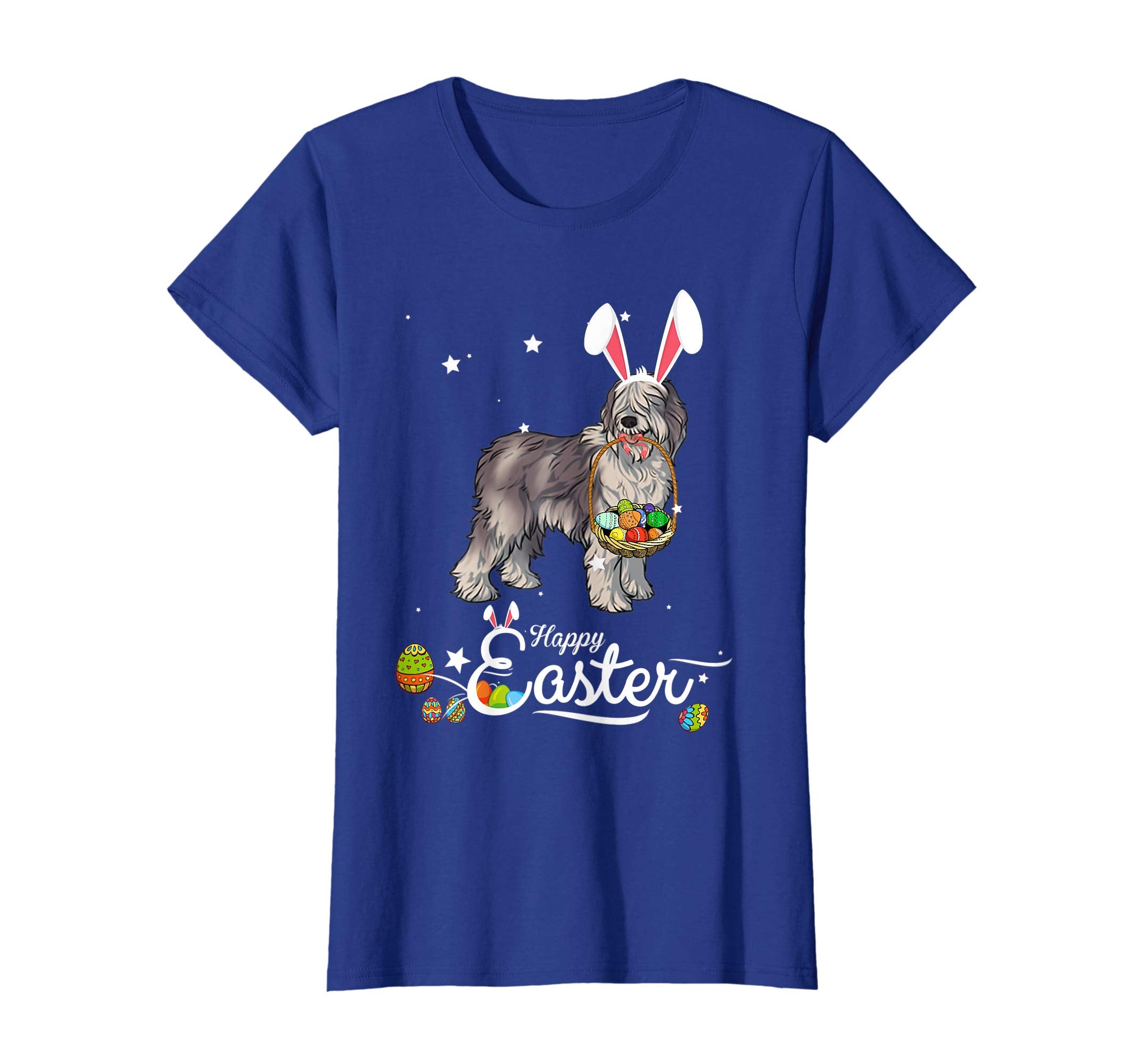 Olde Sheepdog Dog With Bunny Hat Easter Costume T Shirt