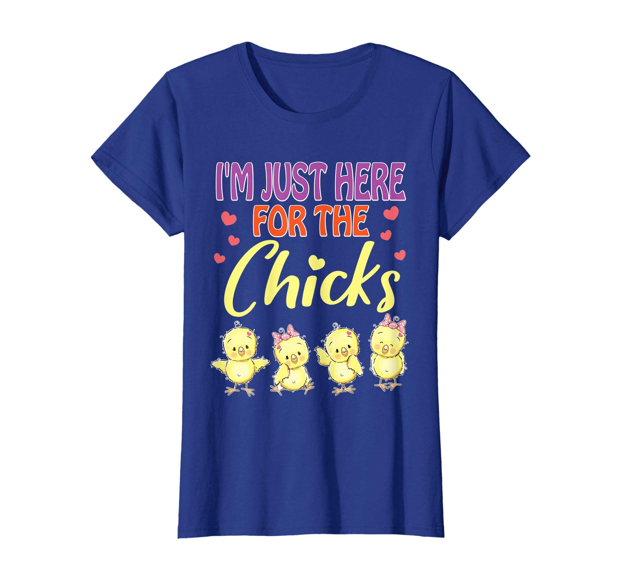 I'm Just Here For The Chicks Heart Happy Easter Day Shirt