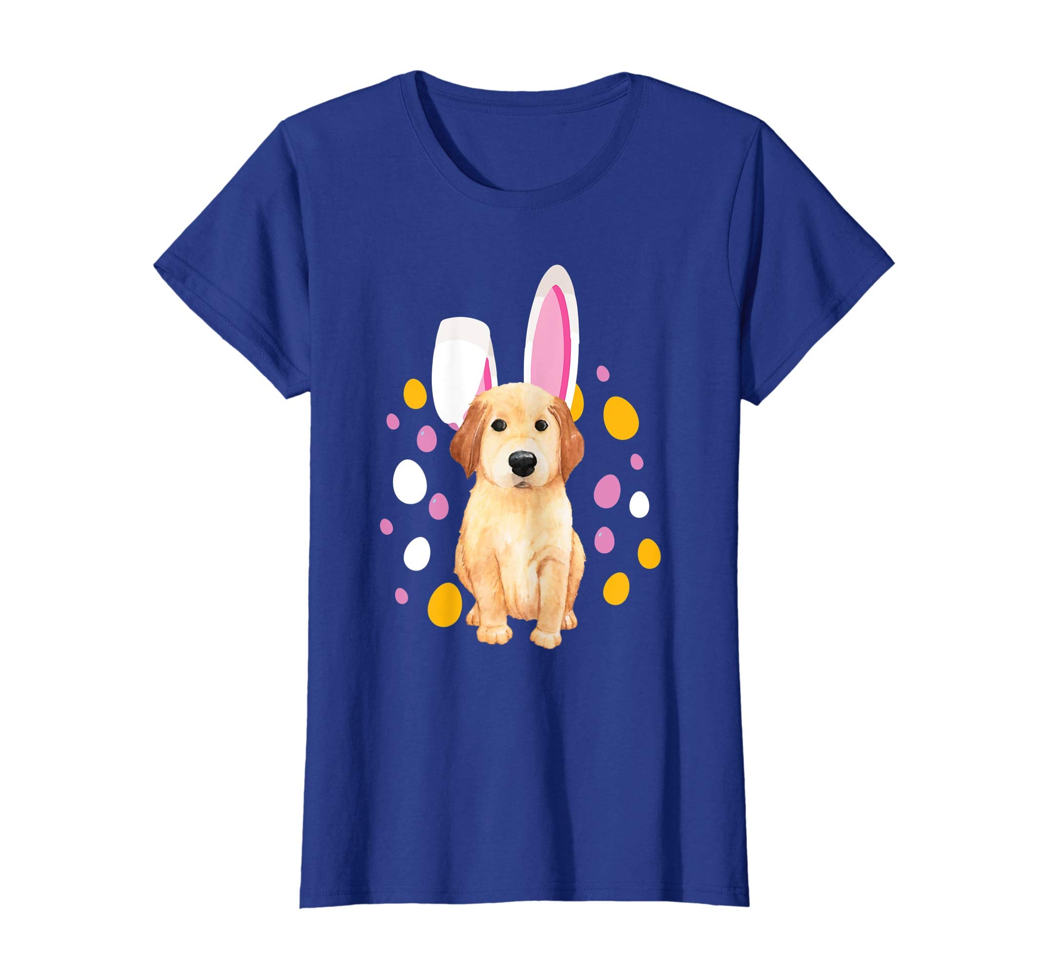 Golden Retriever Bunny Hat Rabbit Easter Eggs Shirt
