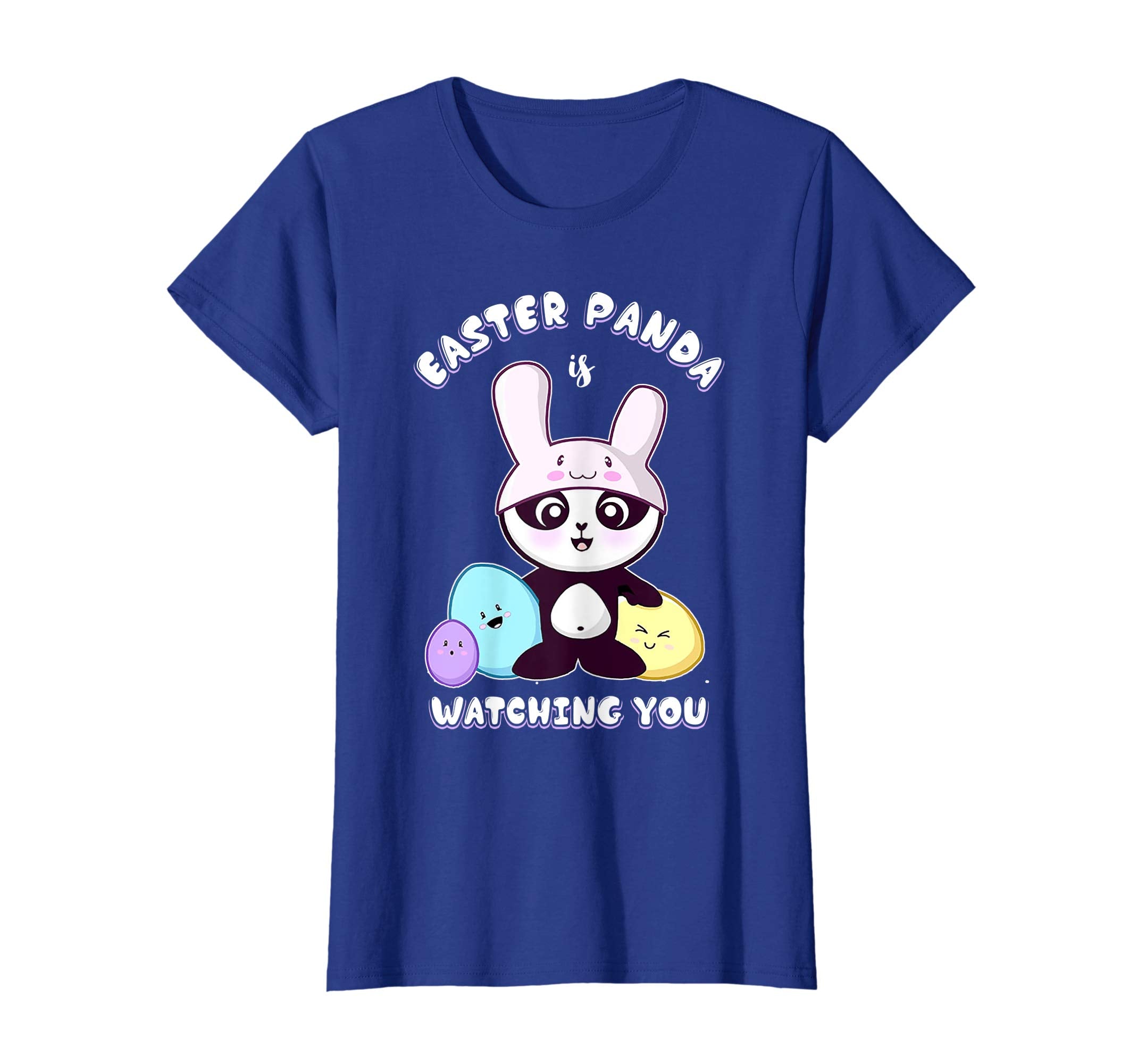 Easter Panda Is Watching You Stars Easter Eggs Funny T Shirt
