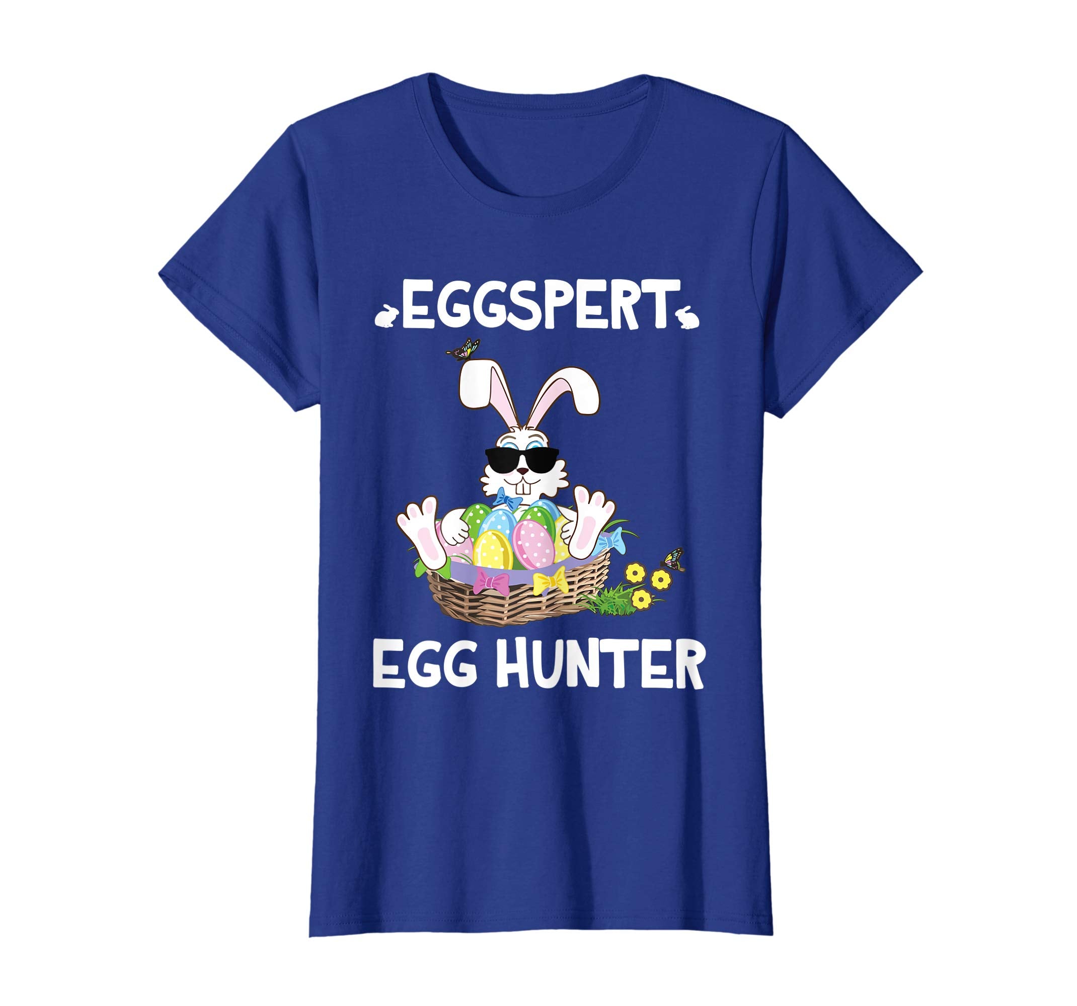 Happy Bunny Rabbit And Easter Eggs Shirt Eggspert Egg Hunter