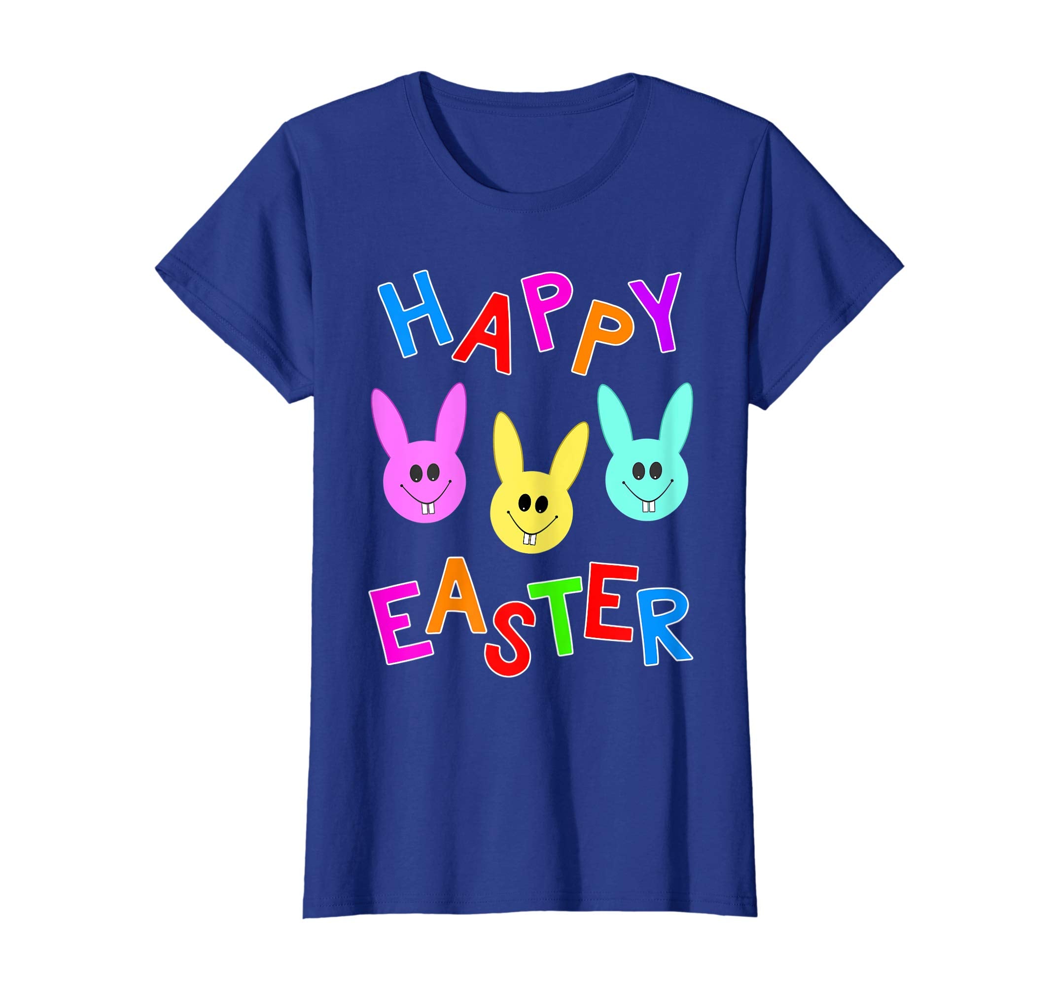 Happy Easter T shirt Cute Bunnies Colorful Bunny Boys Girls