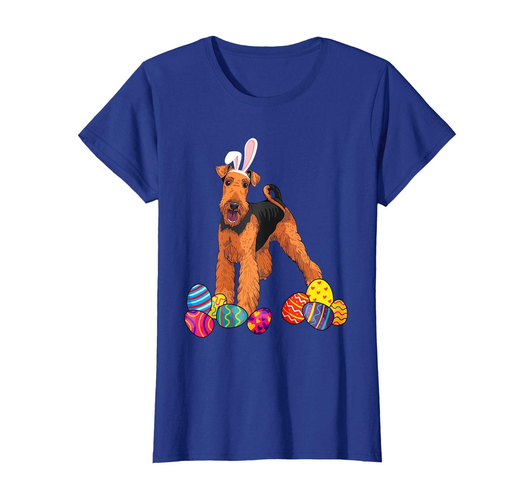 Airedale Terrier Bunny Ear With Egg Easter Easter Day Shirt