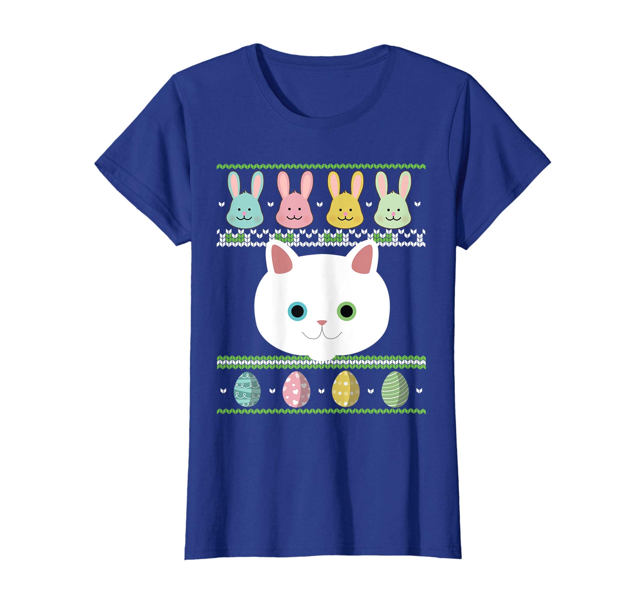 Lovely Cat Bunnies &amp; Easter Egg Ugly Sweater Happy Day Shirt
