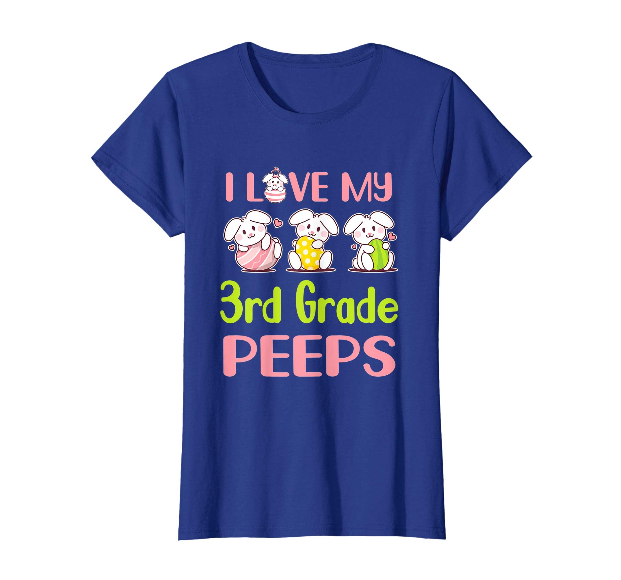 I Love My 3Rd Grade Peeps Happy Easter Teacher Shirt