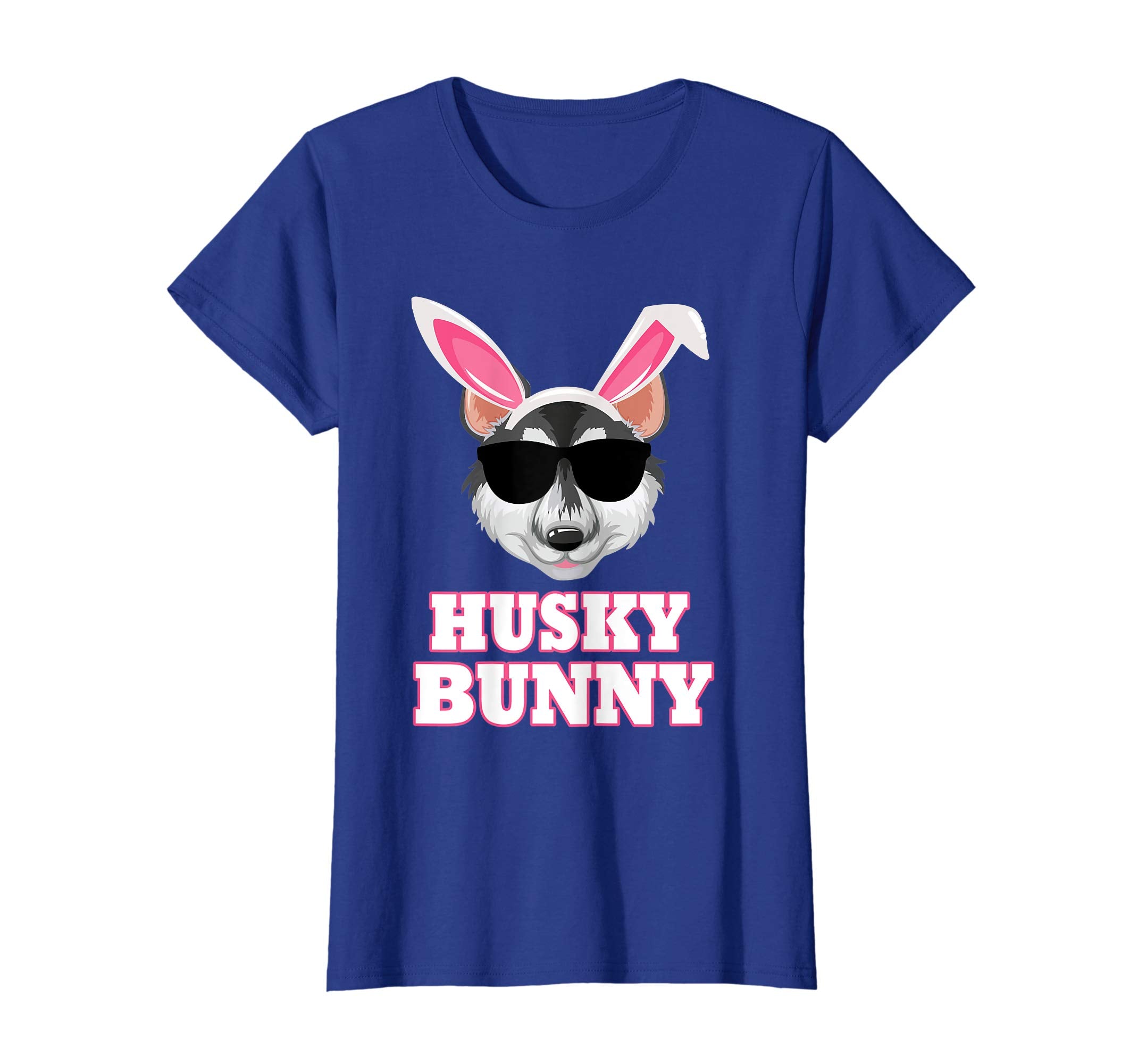 Cool Glasses Huskys Bunny Rabbit Dog Happy Easter Shirt