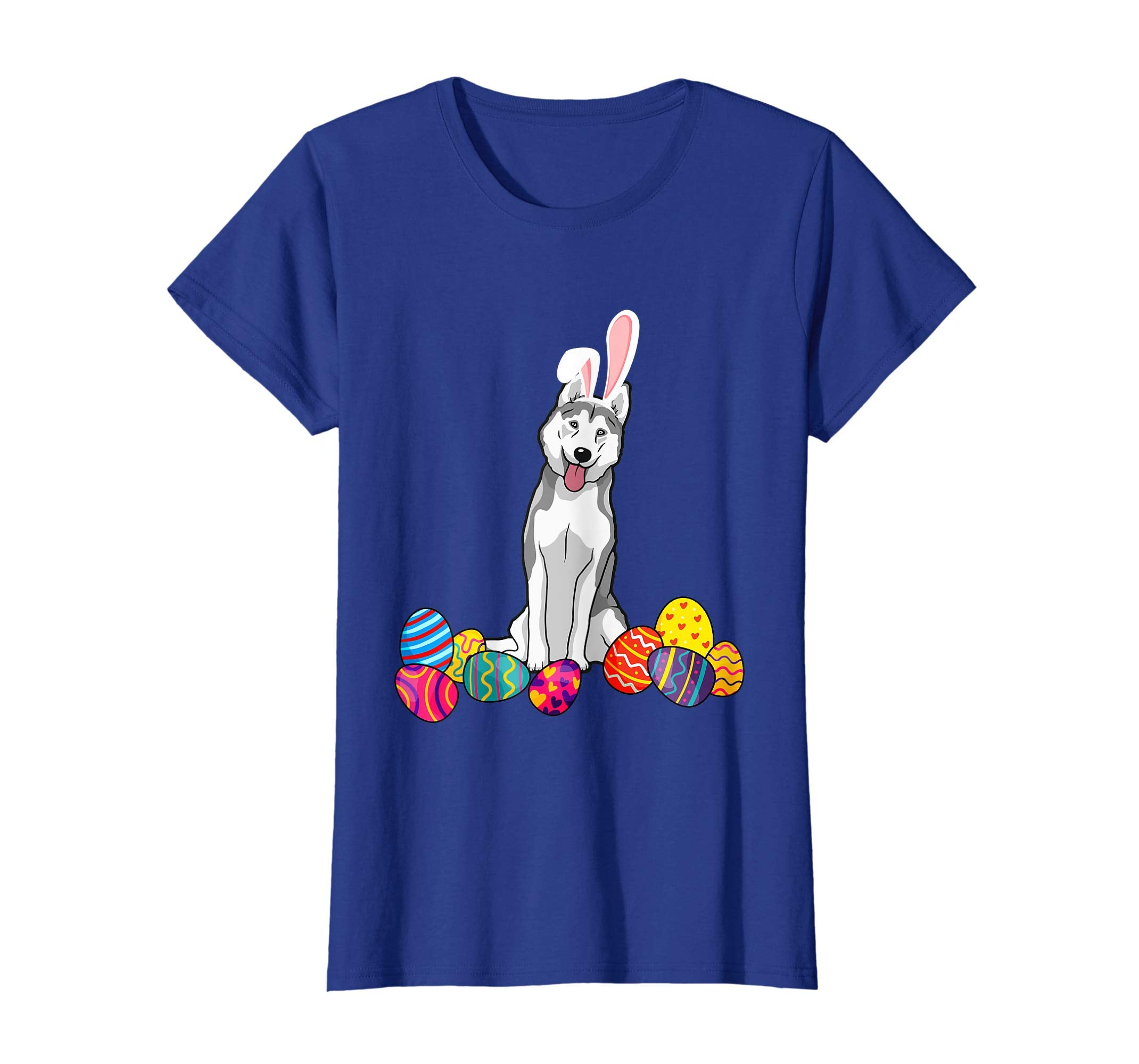 Husky Bunny Ear With Egg Easter Easter Day Shirt