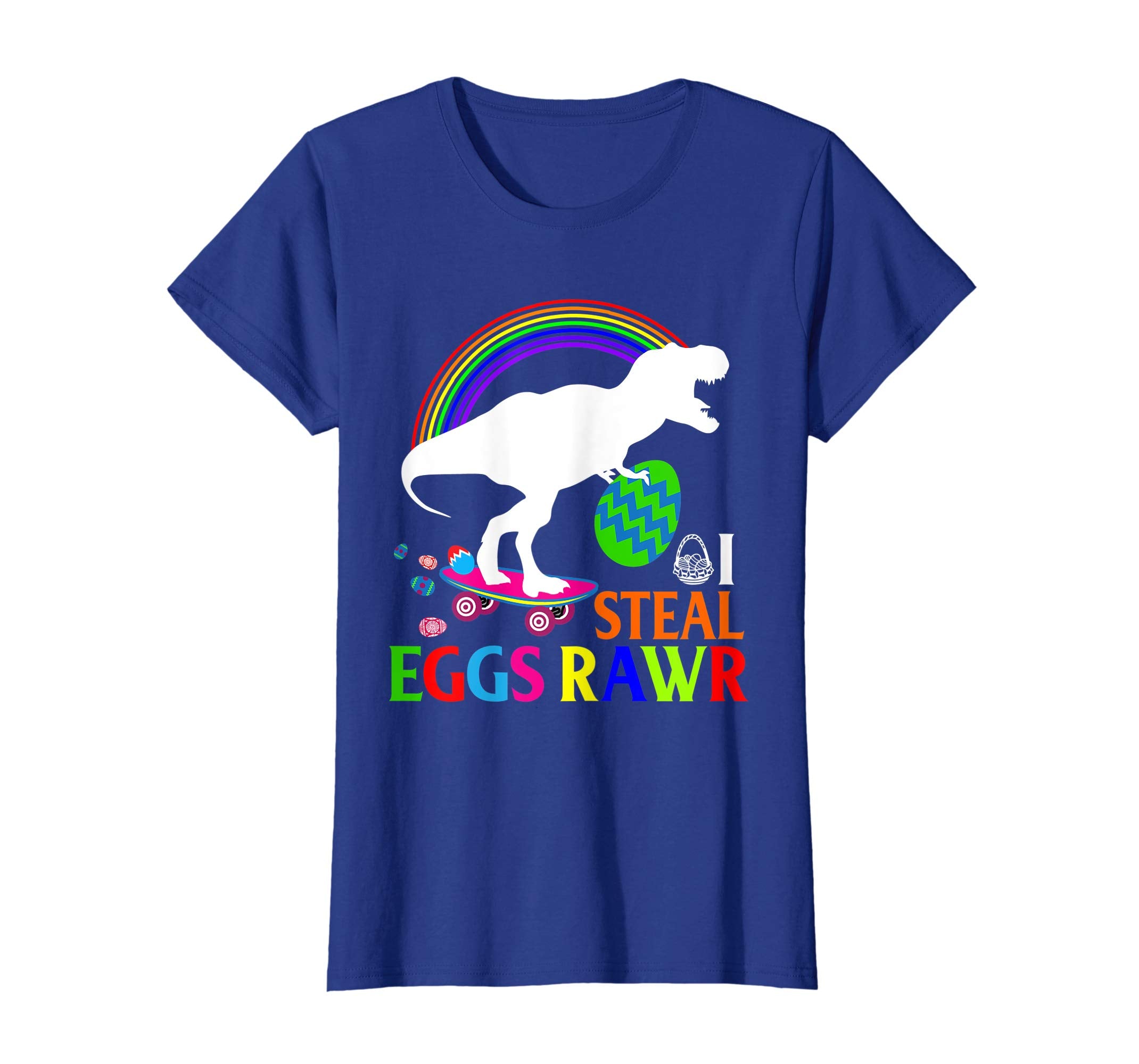 I Steal Eggs Rawr Shirt T Rex Dinosaur Easter Bunny Egg Kids