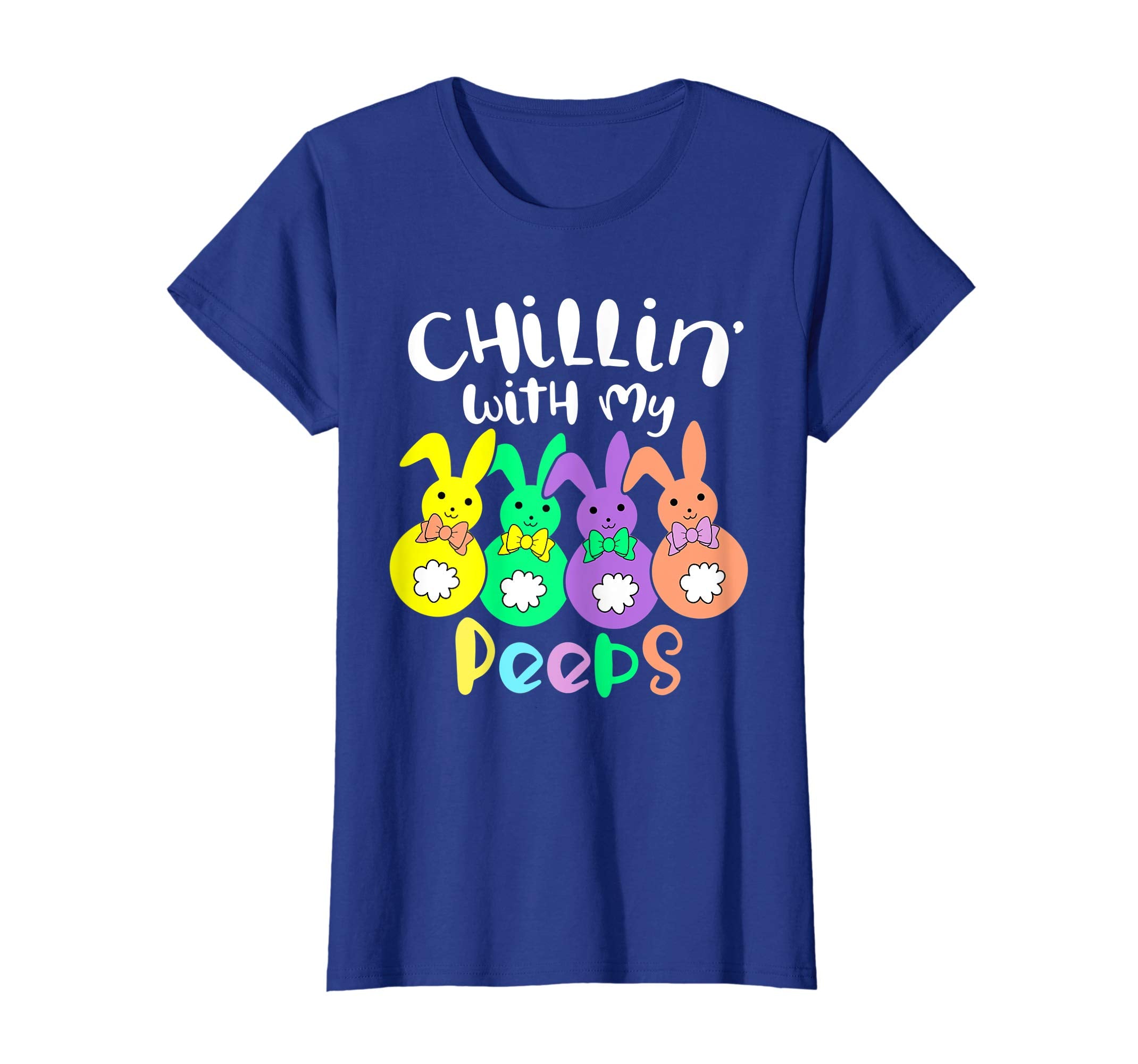 Chillin With My Peeps Happy Easter Kids Boys Girls T Shirt