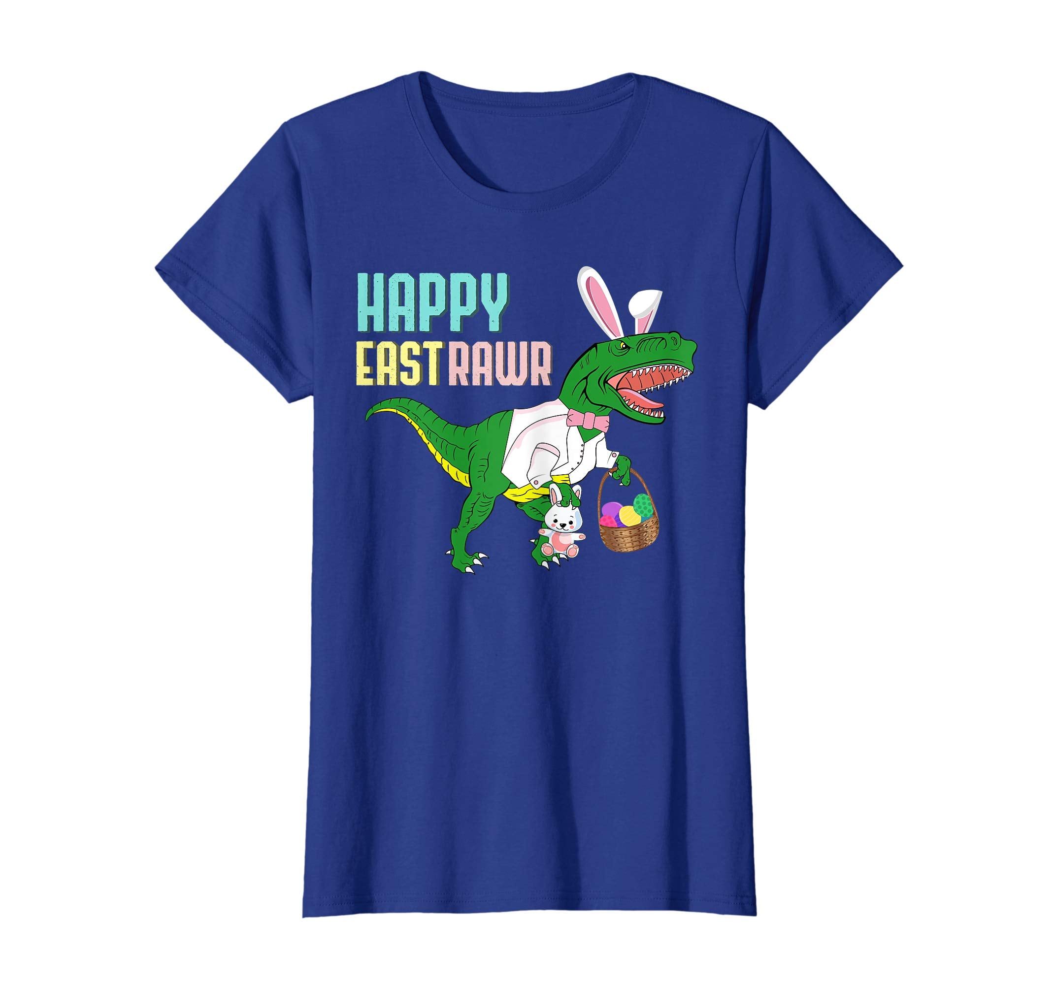 Easter Dinosaur T-Rex Shirt Funny Eastrawr Egg Bunny Tee
