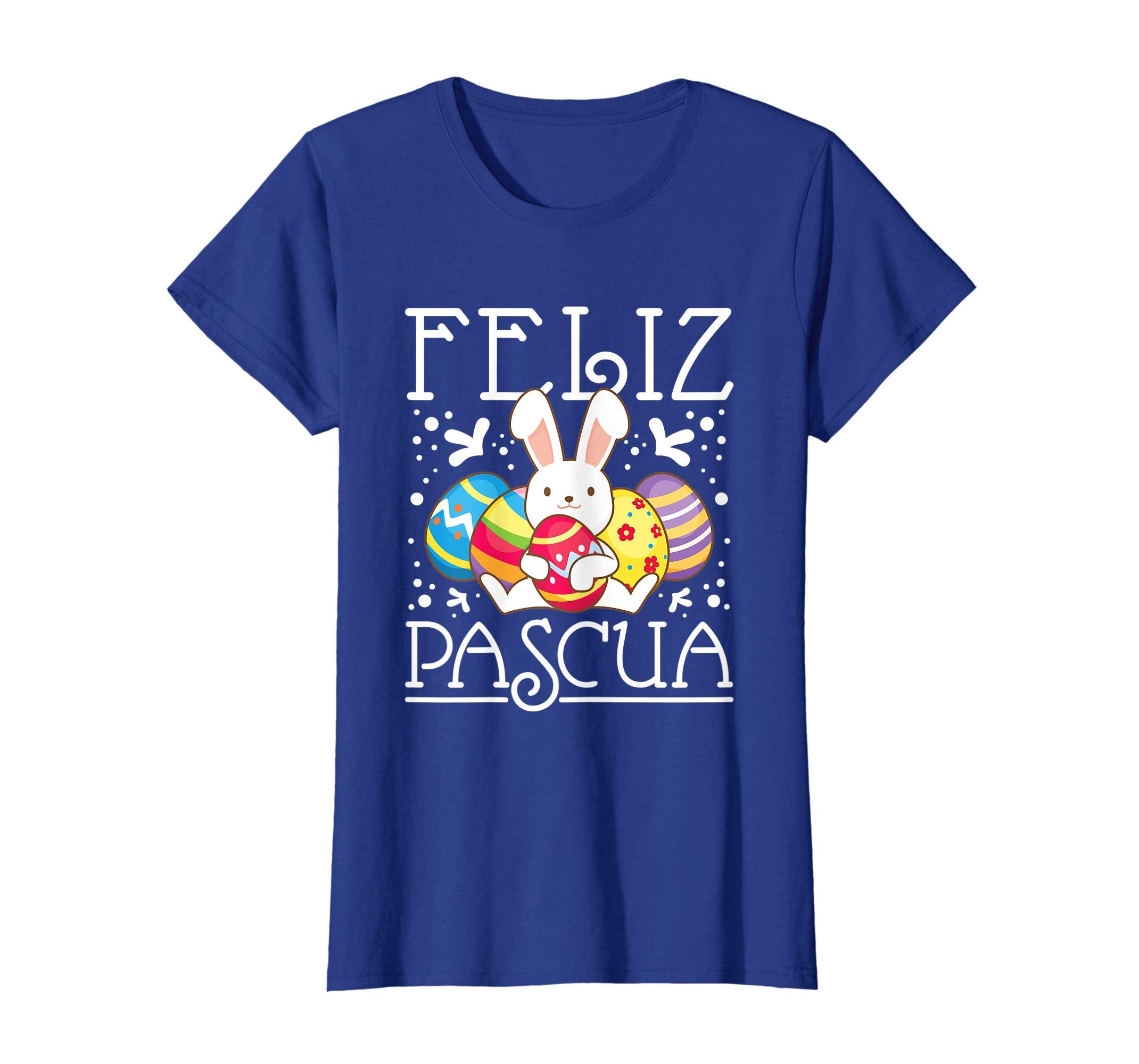 Spanish Easter TShirt Feliz Pascua Kids Bunny Eggs