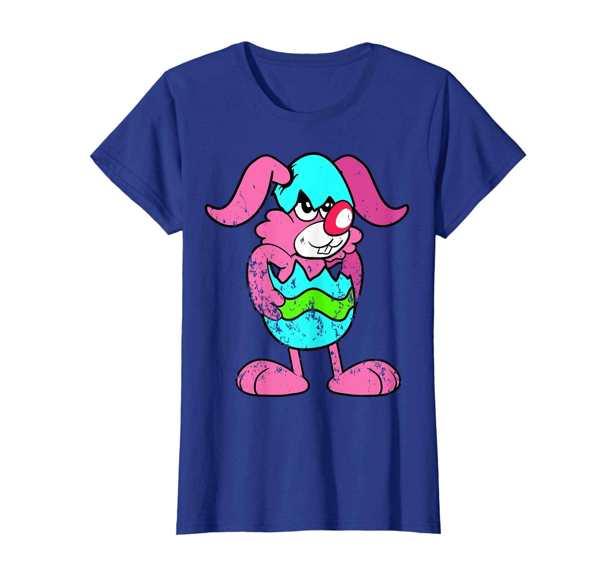 Retro Vintage Grunge Funny Cute Easter Bunny Egg Fun T-Shirt