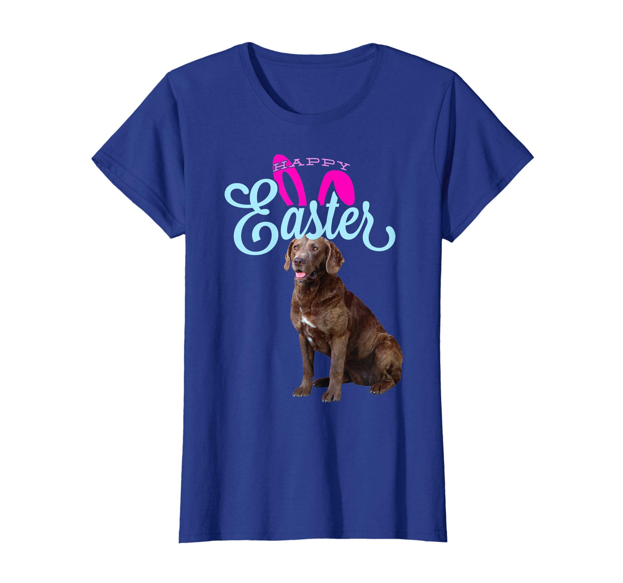 Easter Bunny Chesapeake Bay Retriever Tshirt Dog Women Gift
