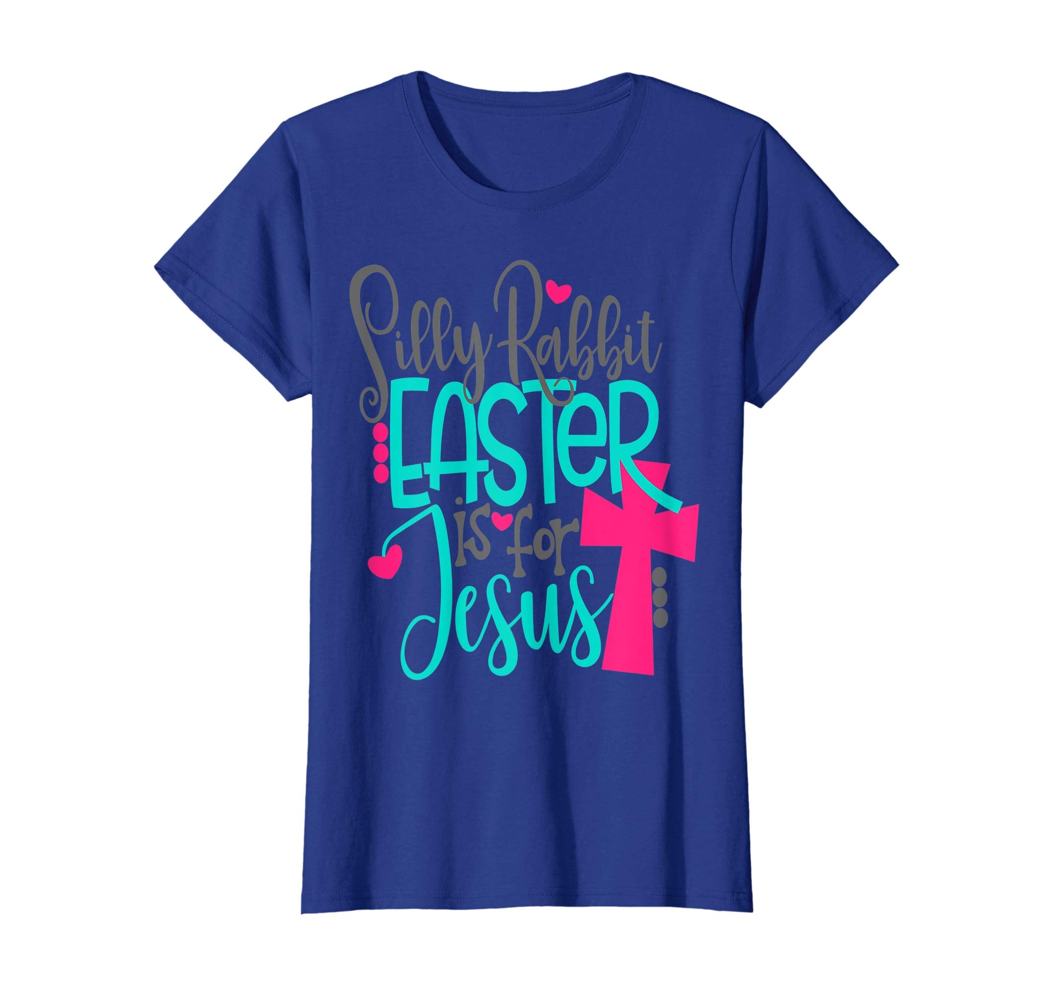 Silly Rabbit Easter Is For Jesus Bunny Shirt Cute Kids Cross