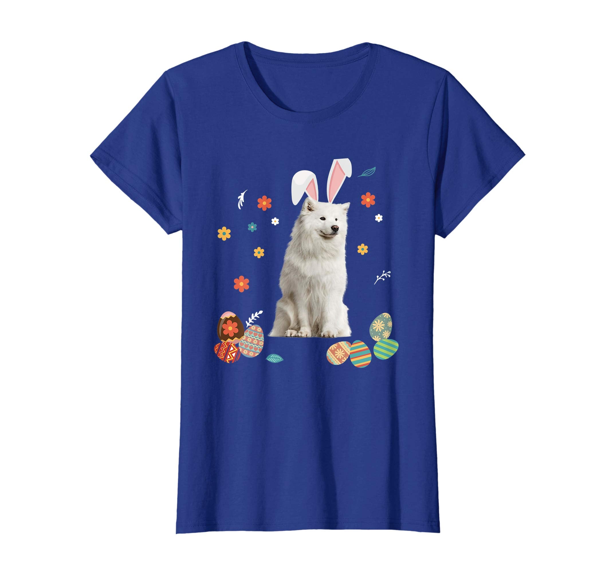 Samoyed Bunny Rabbit Happy Easter Day T-Shirt