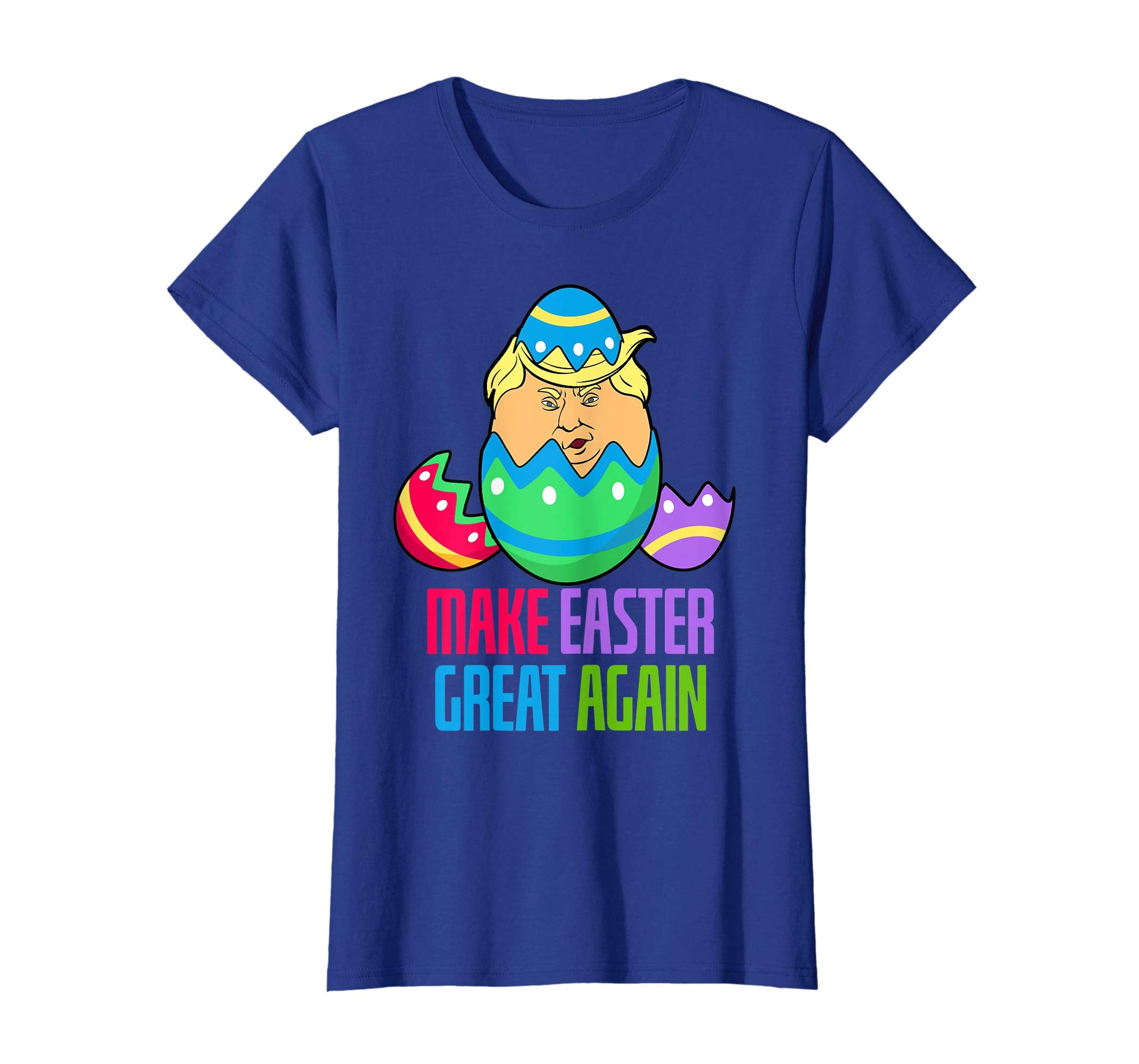 Make Easter great again Donald Trump Egg Hunt T Shirt Women