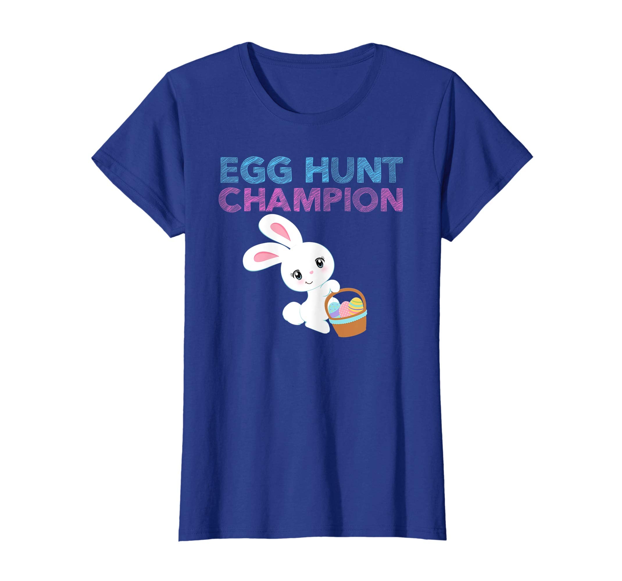 EASTER EGG HUNT CHAMPION Bunny T-Shirt Girls Kids Toddlers